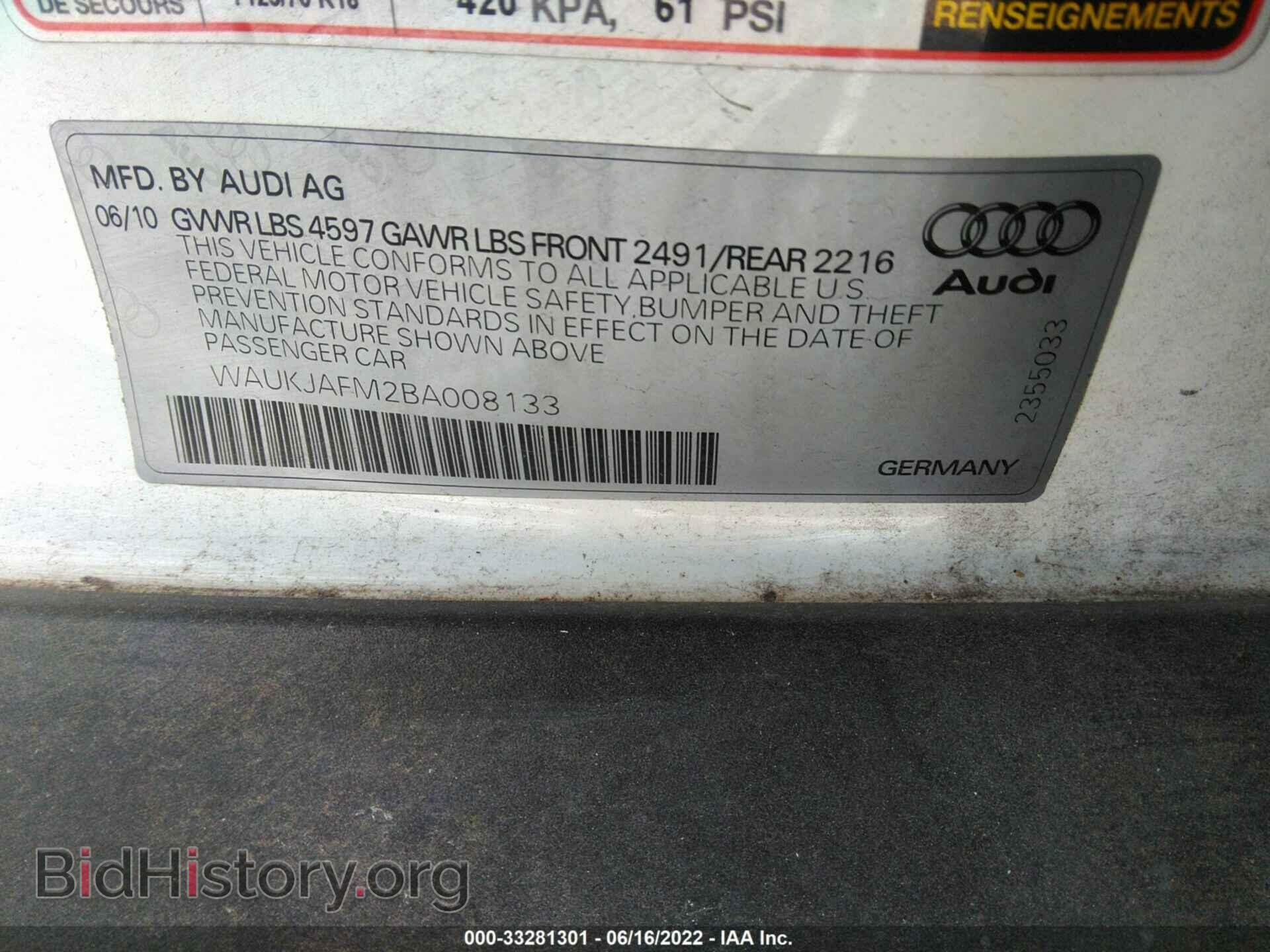 2011 AUDI A3 - VIN: WAUKJAFM2BA008133 - Photo 9