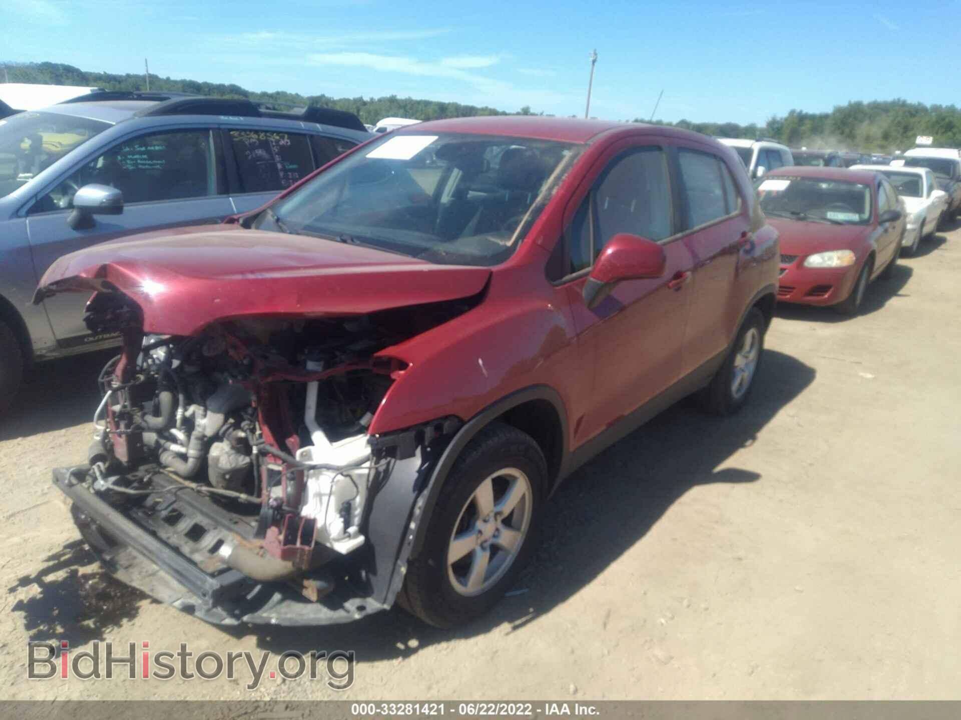 2015 CHEVROLET TRAX - VIN: KL7CJPSB6FB141716 - Фото 2