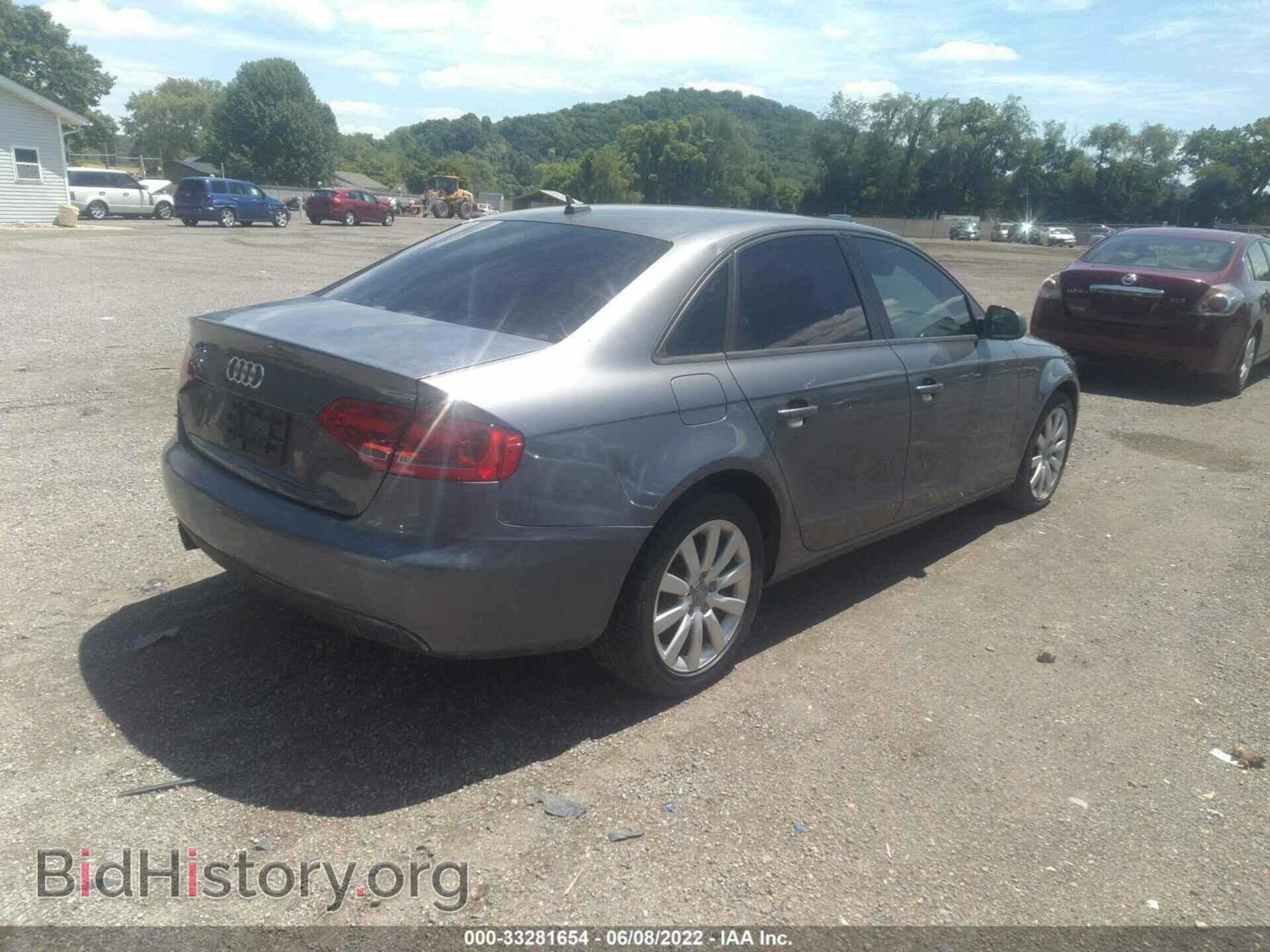 2012 AUDI A4 - VIN: WAUAFAFL0CA117129 - Photo 4