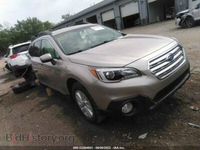 2016 Subaru OUTBACK 2.5I Premium, gold — VIN 4S4BSBCC2G3358838, IAAI