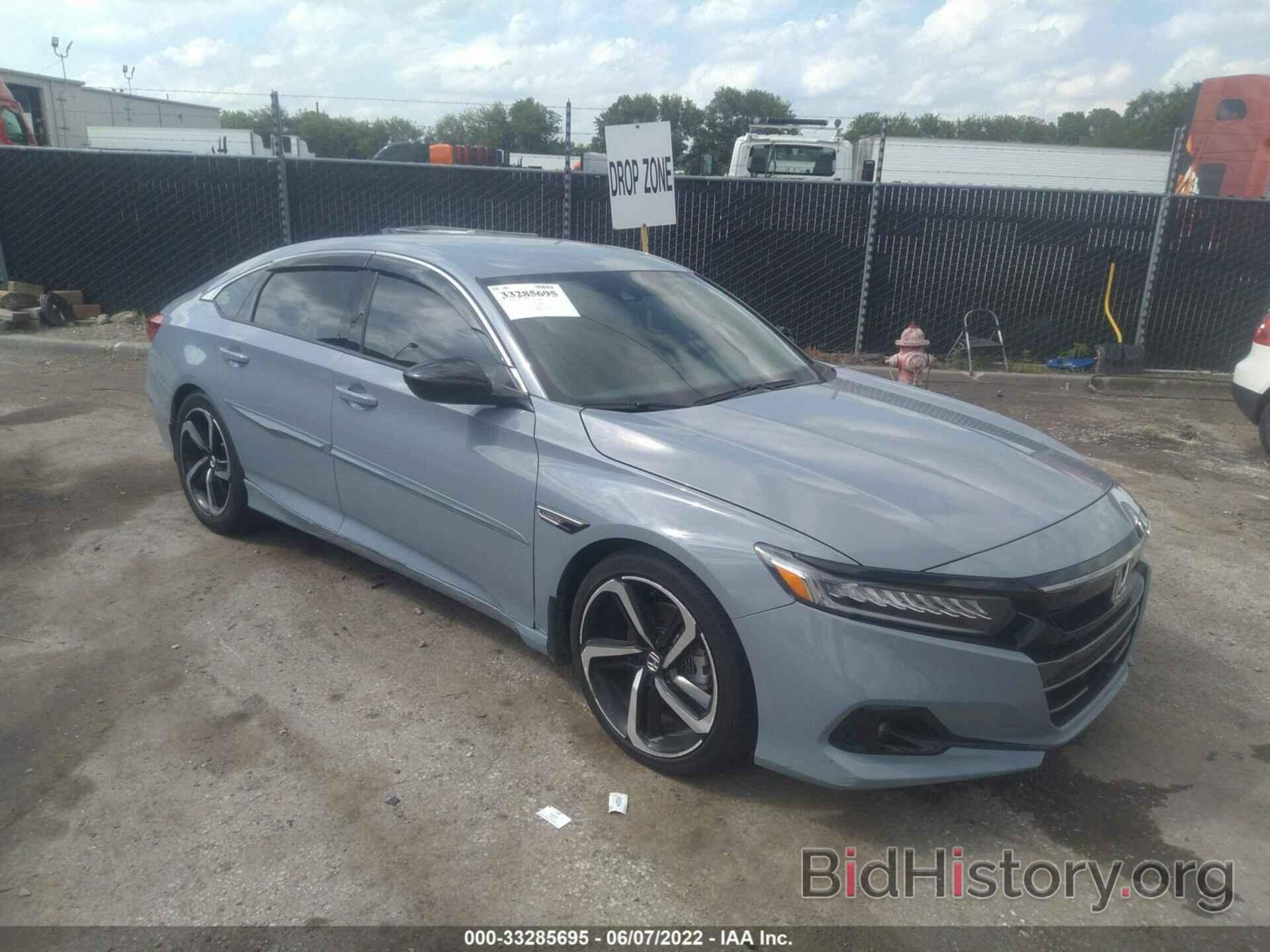 Photo 1HGCV1F4XMA006596 - HONDA ACCORD SEDAN 2021