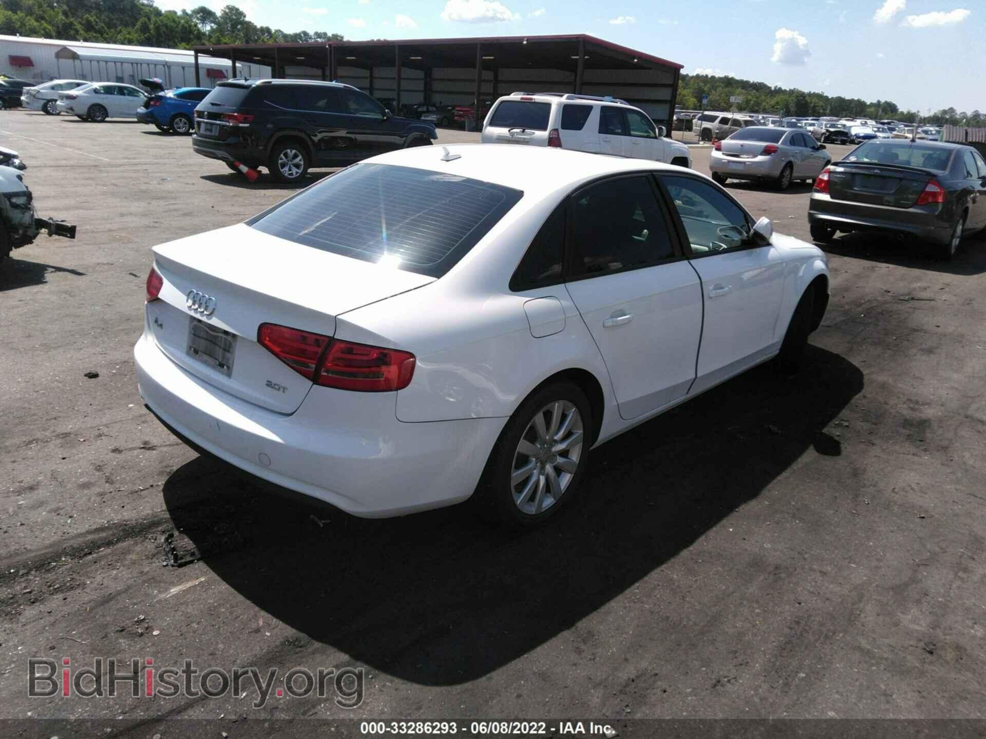 2013 AUDI A4 - VIN: WAUAFAFL4DN017397 - Фото 4