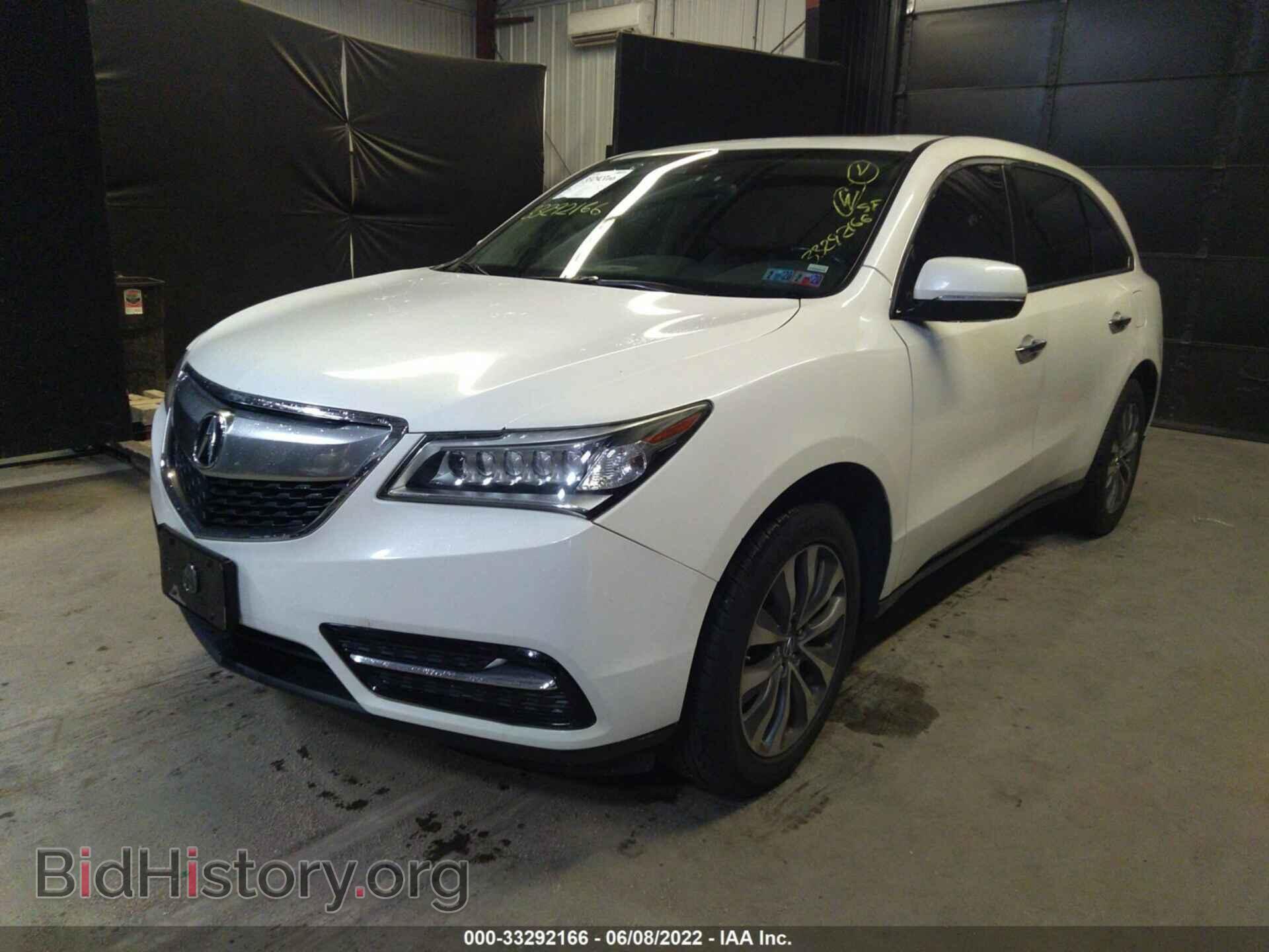 2014 ACURA MDX - VIN: 5FRYD4H48EB015620 - Фото 2