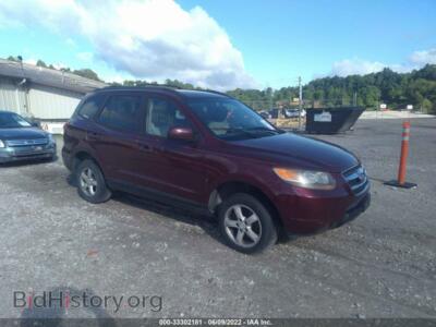 2007 Hyundai SANTA FE GLS, red — VIN 5NMSG13D87H007152, IAAI