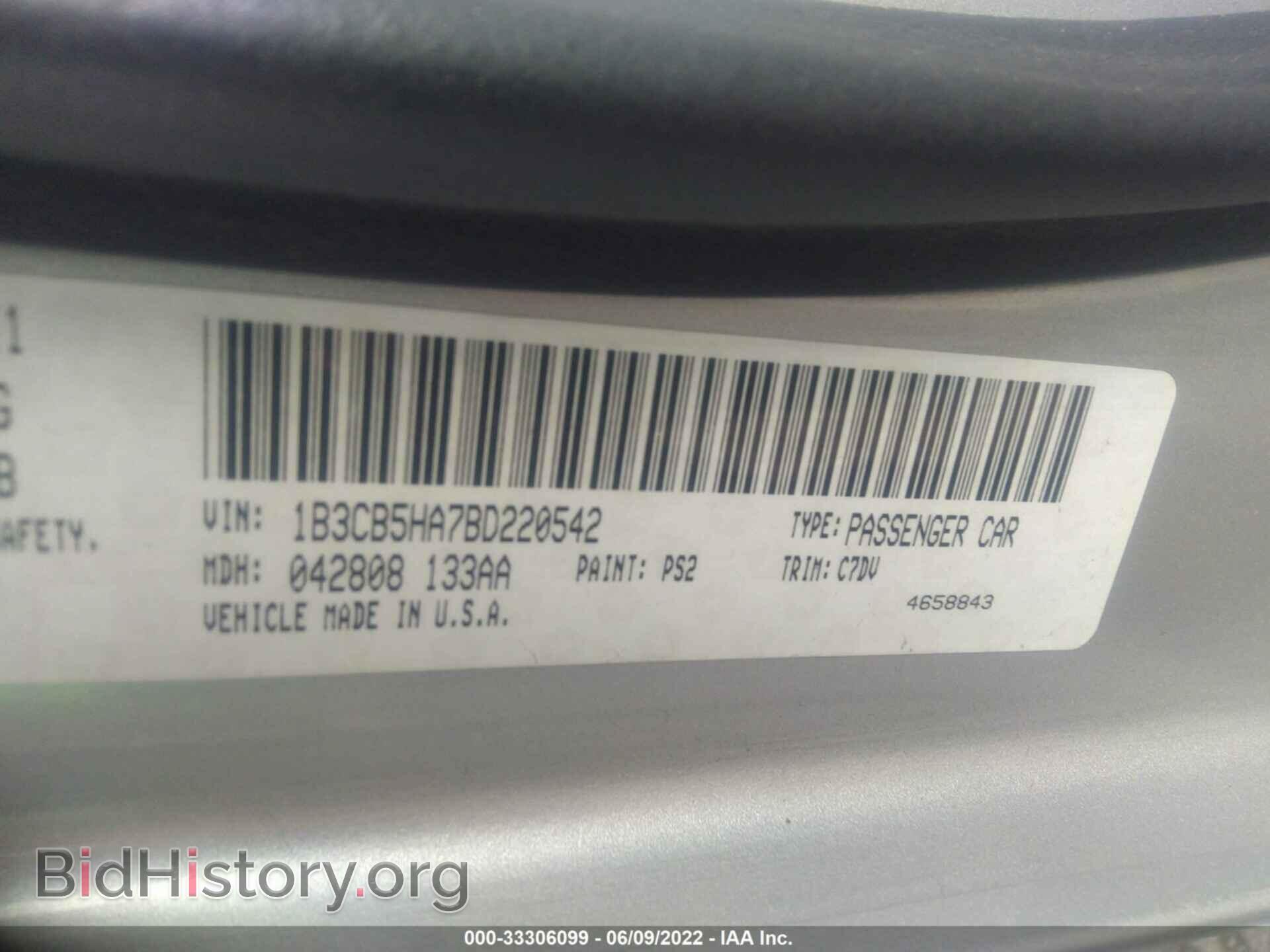 2011 DODGE CALIBER - VIN: 1B3CB5HA7BD220542 - Photo 9
