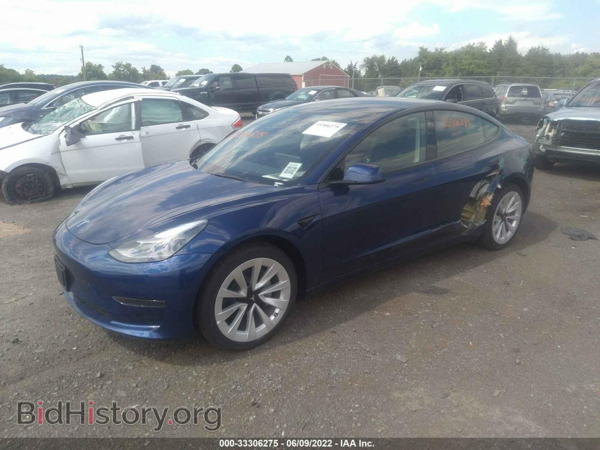 2022 TESLA MODEL 3 - VIN: 5YJ3E1EA7NF190233 - Фото 2