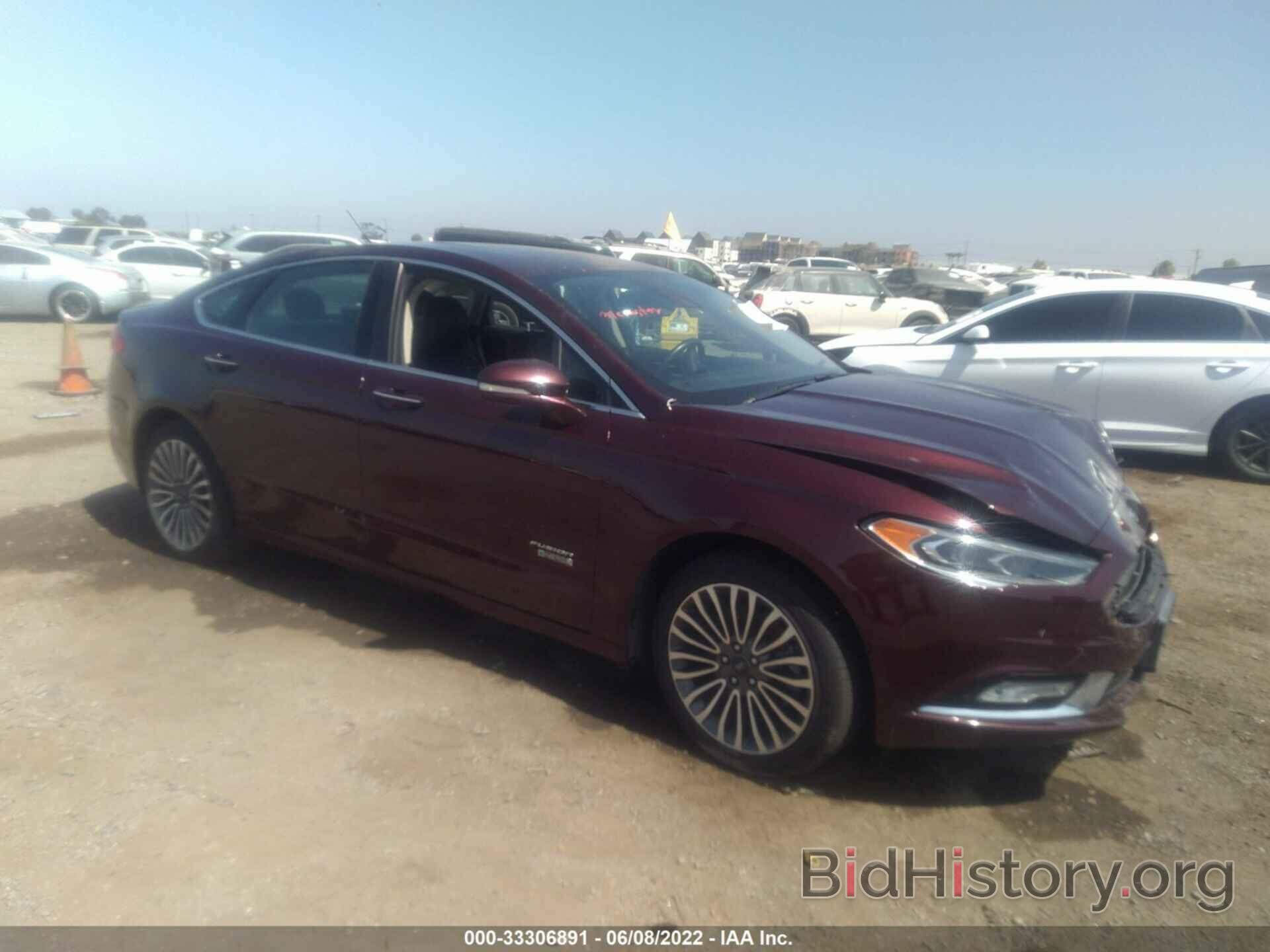 Photo 3FA6P0SU4HR313494 - FORD FUSION ENERGI 2017