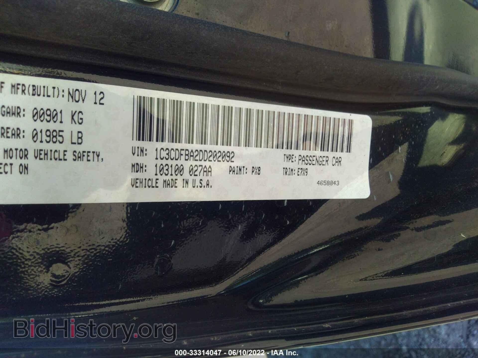 2013 DODGE DART - VIN: 1C3CDFBA2DD202092 - Photo 9