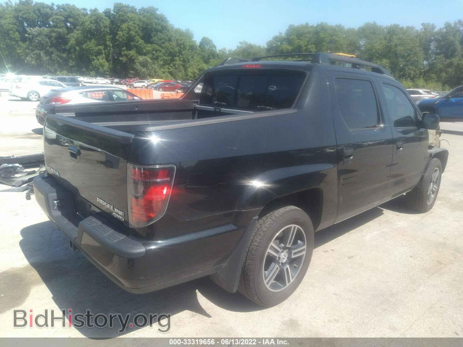 2014 HONDA RIDGELINE - VIN: 5FPYK1F76EB004920 - Фото 4