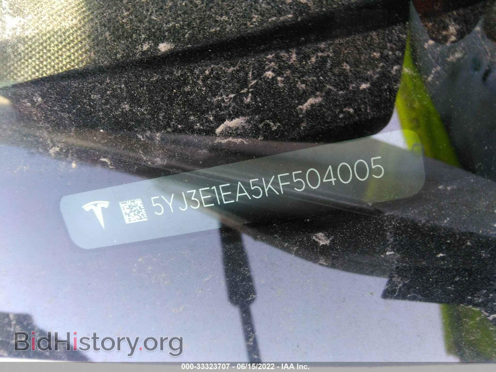 2019 TESLA MODEL 3 - VIN: 5YJ3E1EA5KF504005 - Photo 9