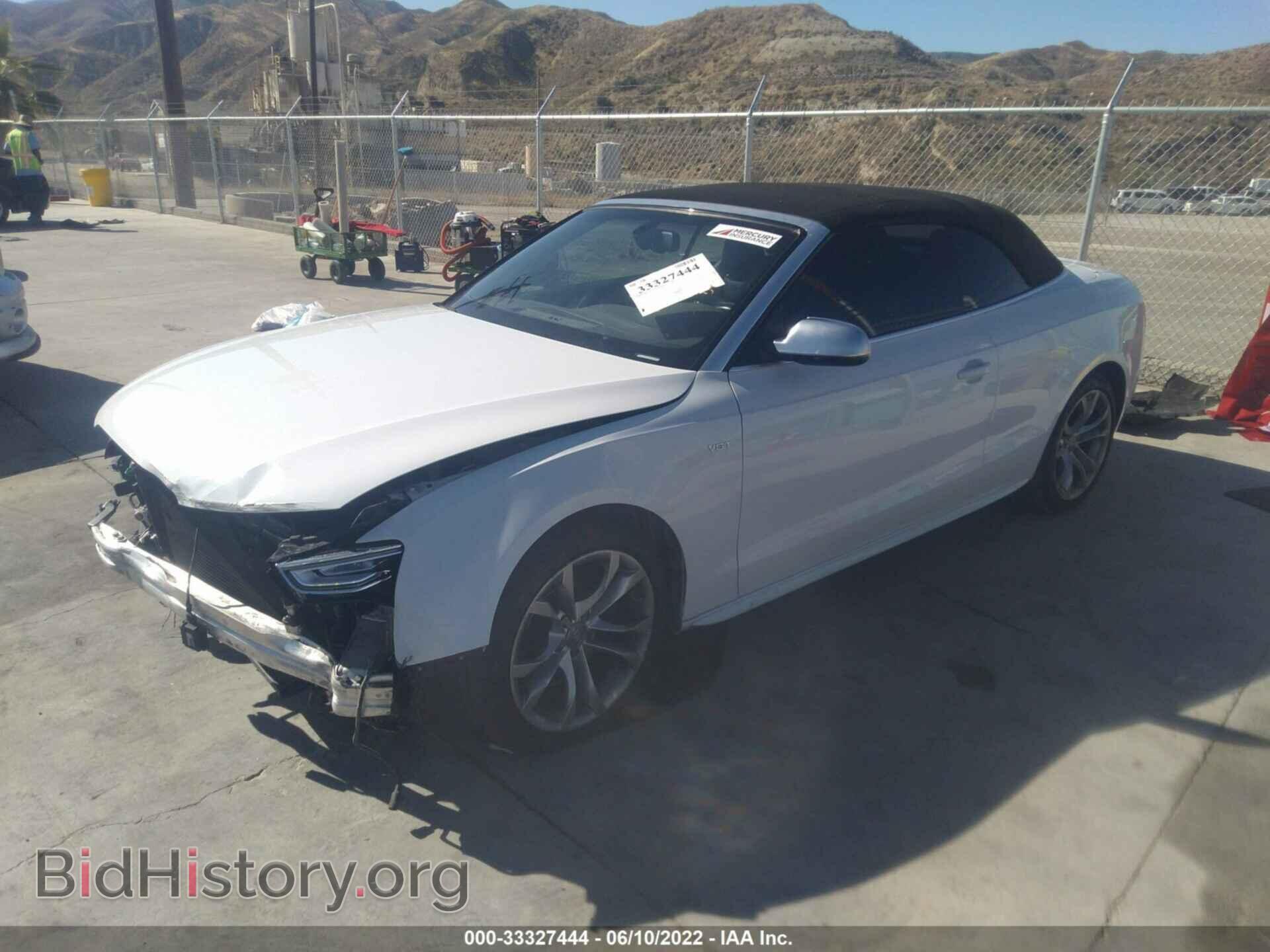 2013 AUDI S5 - VIN: WAUCGAFH9DN017591 - Photo 2