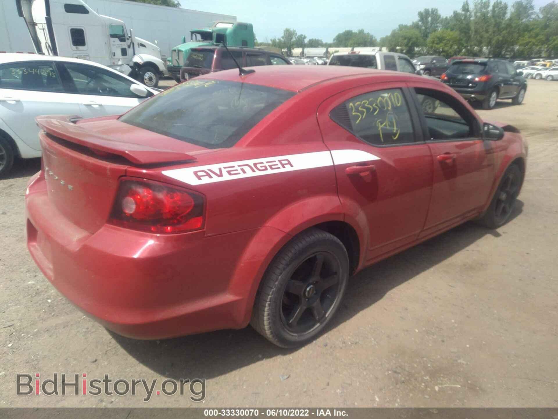 2013 DODGE AVENGER - VIN: 1C3CDZAB6DN726108 - Фото 4