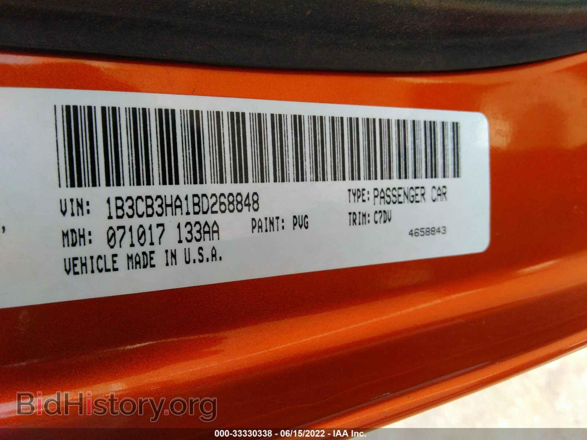 2011 DODGE CALIBER - VIN: 1B3CB3HA1BD268848 - Фото 9