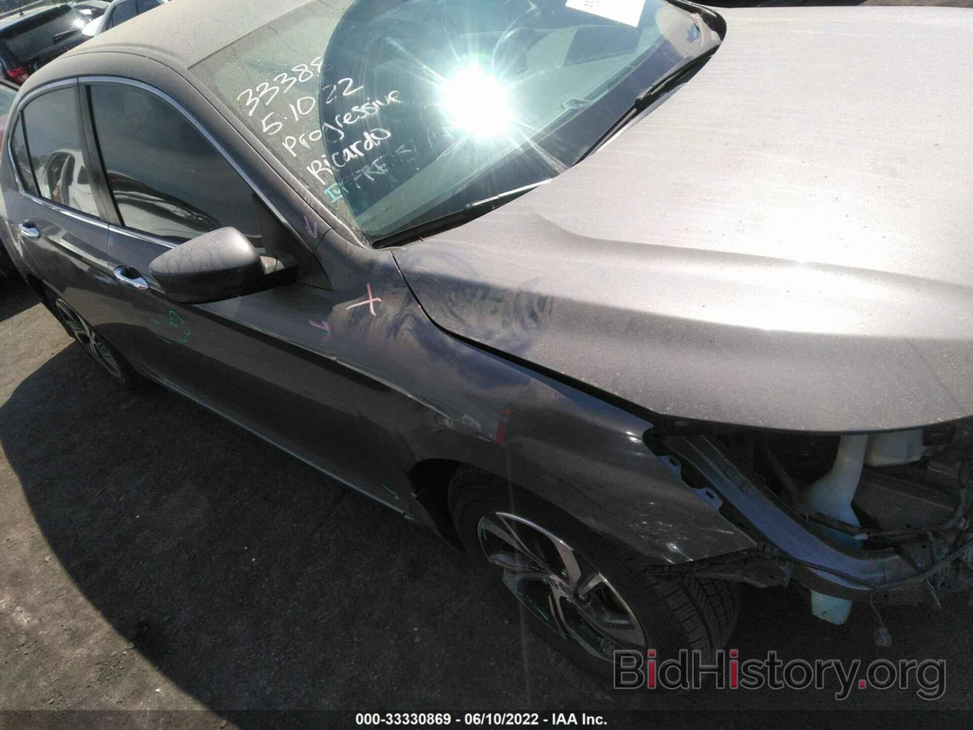 Photo 1HGCR2F34GA123967 - HONDA ACCORD SEDAN 2016