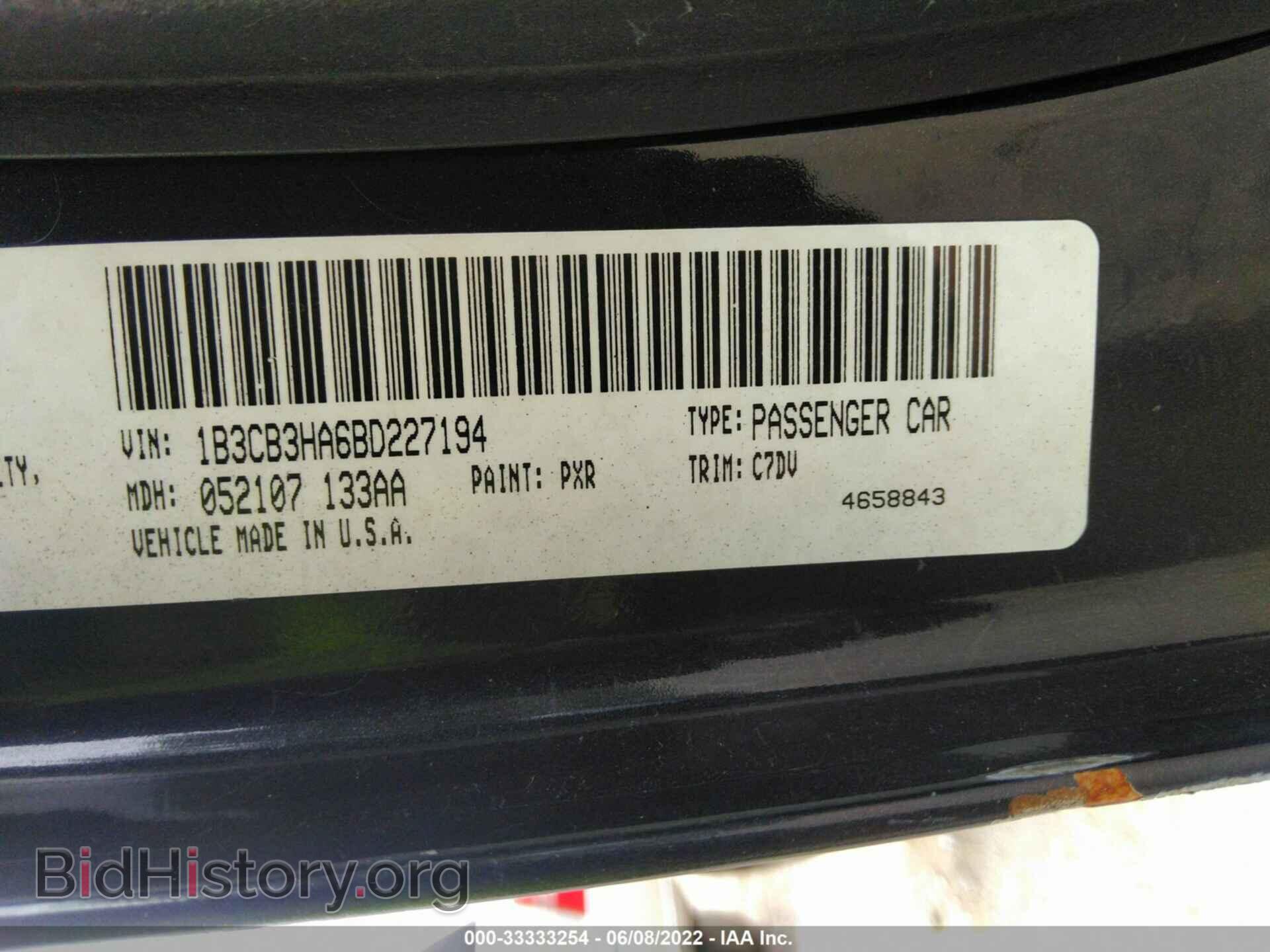 2011 DODGE CALIBER - VIN: 1B3CB3HA6BD227194 - Фото 9