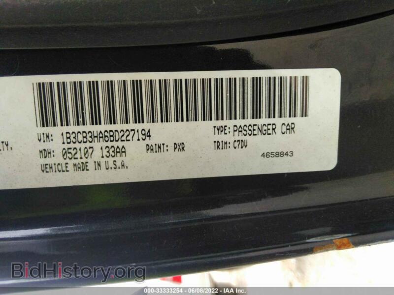 2011 Dodge CALIBER (VIN 1B3CB3HA6BD227194) — фото 9 из 11