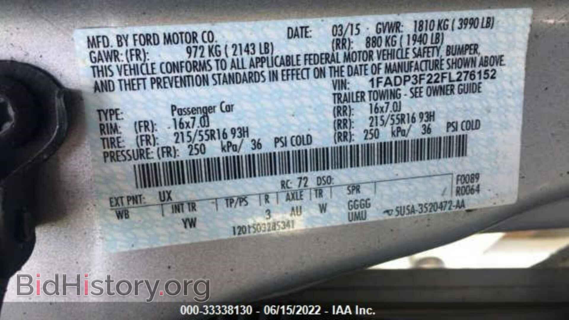 2015 FORD FOCUS - VIN: 1FADP3F22FL276152 - Photo 9