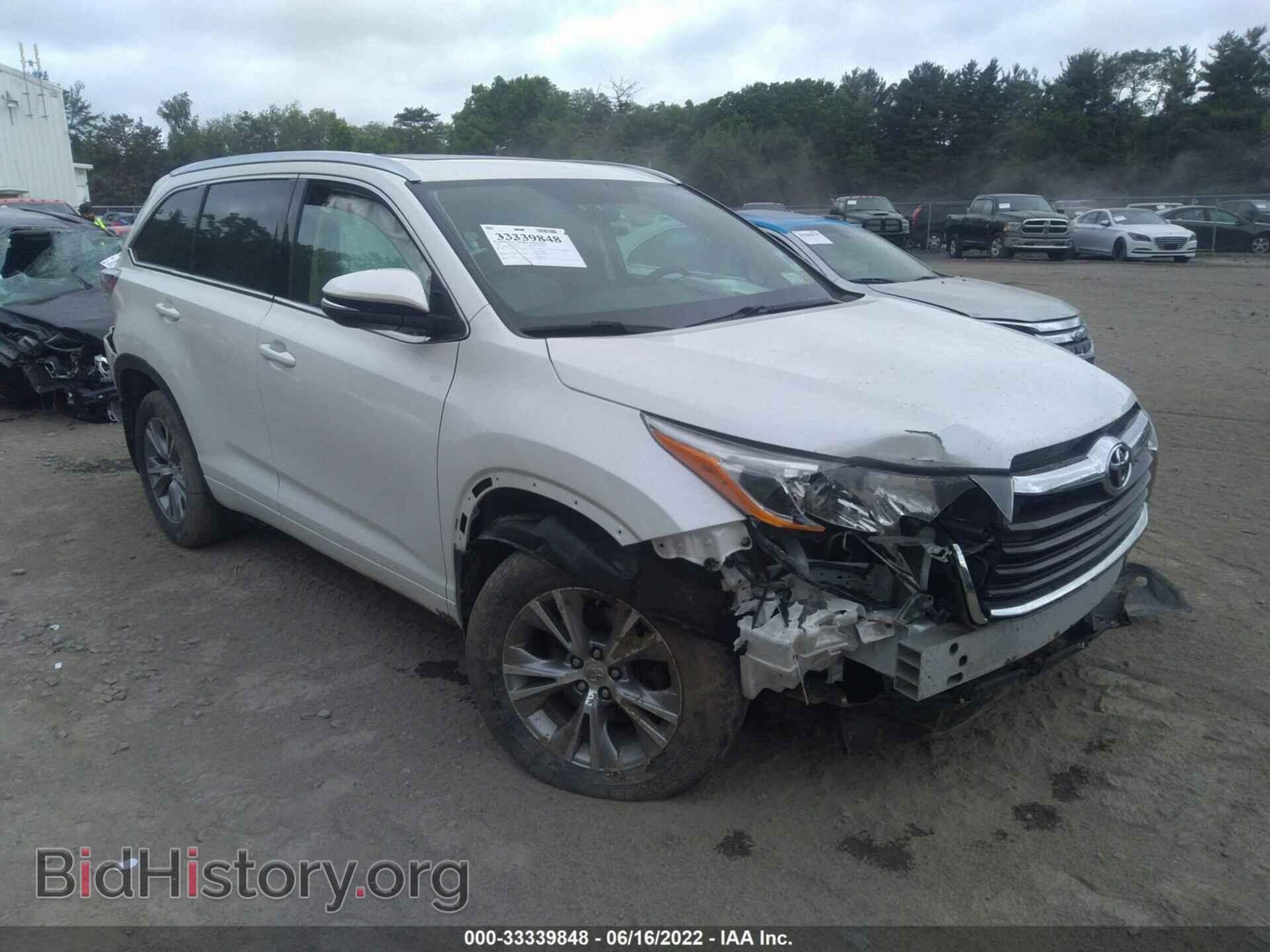 Photo 5TDJKRFH0ES014792 - TOYOTA HIGHLANDER 2014