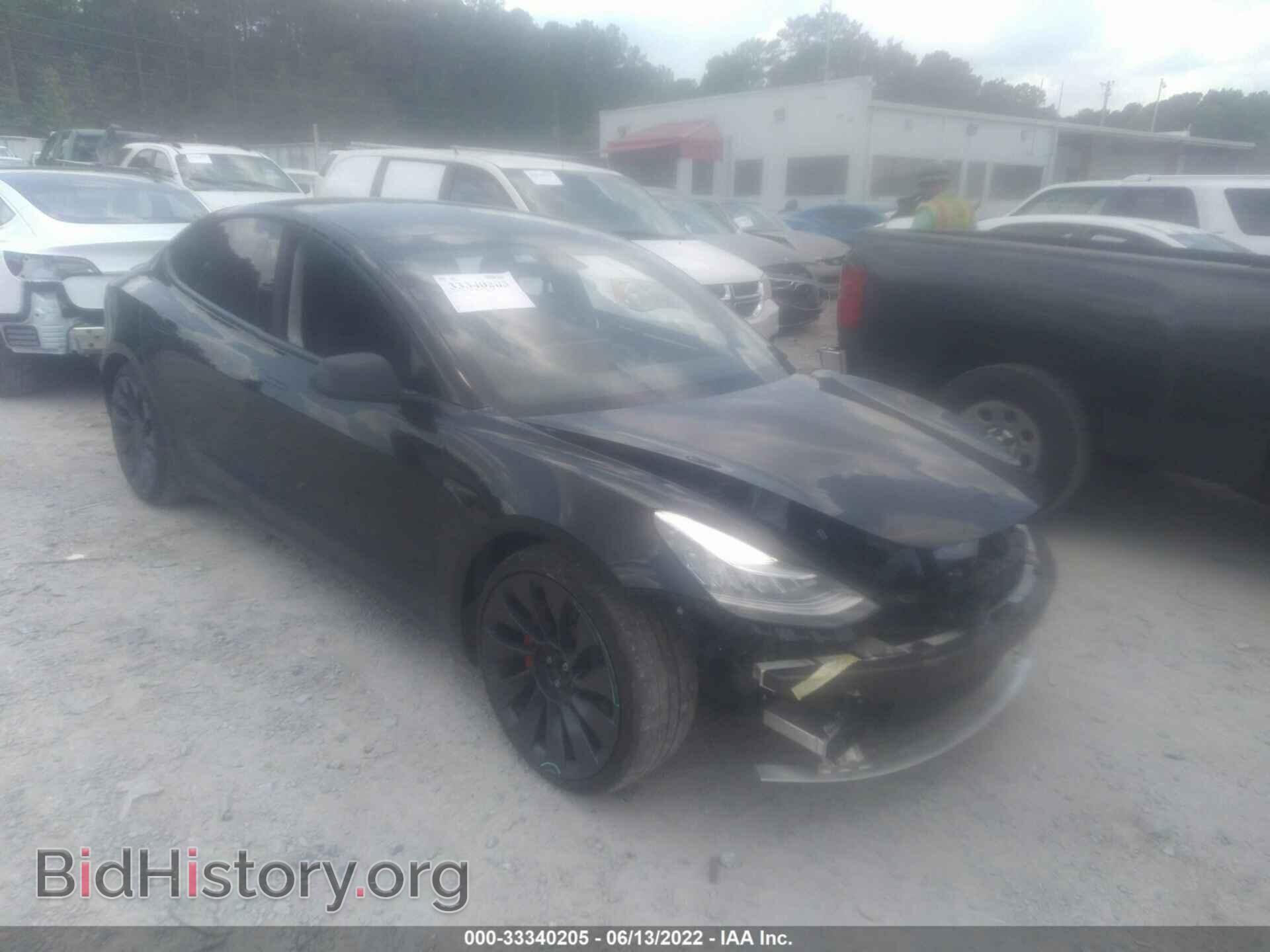 Photo 5YJ3E1EC4MF849496 - TESLA MODEL 3 2021
