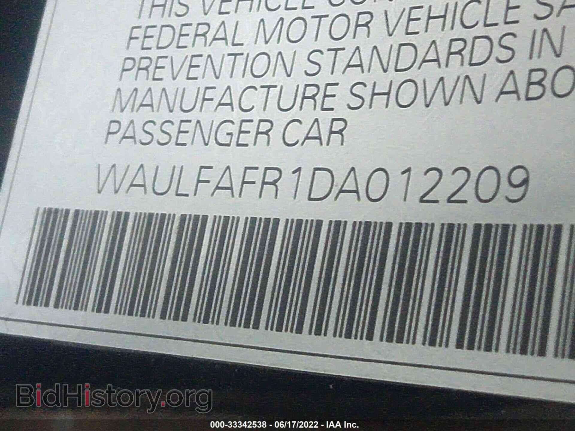 2013 AUDI A5 - VIN: WAULFAFR1DA012209 - Photo 9