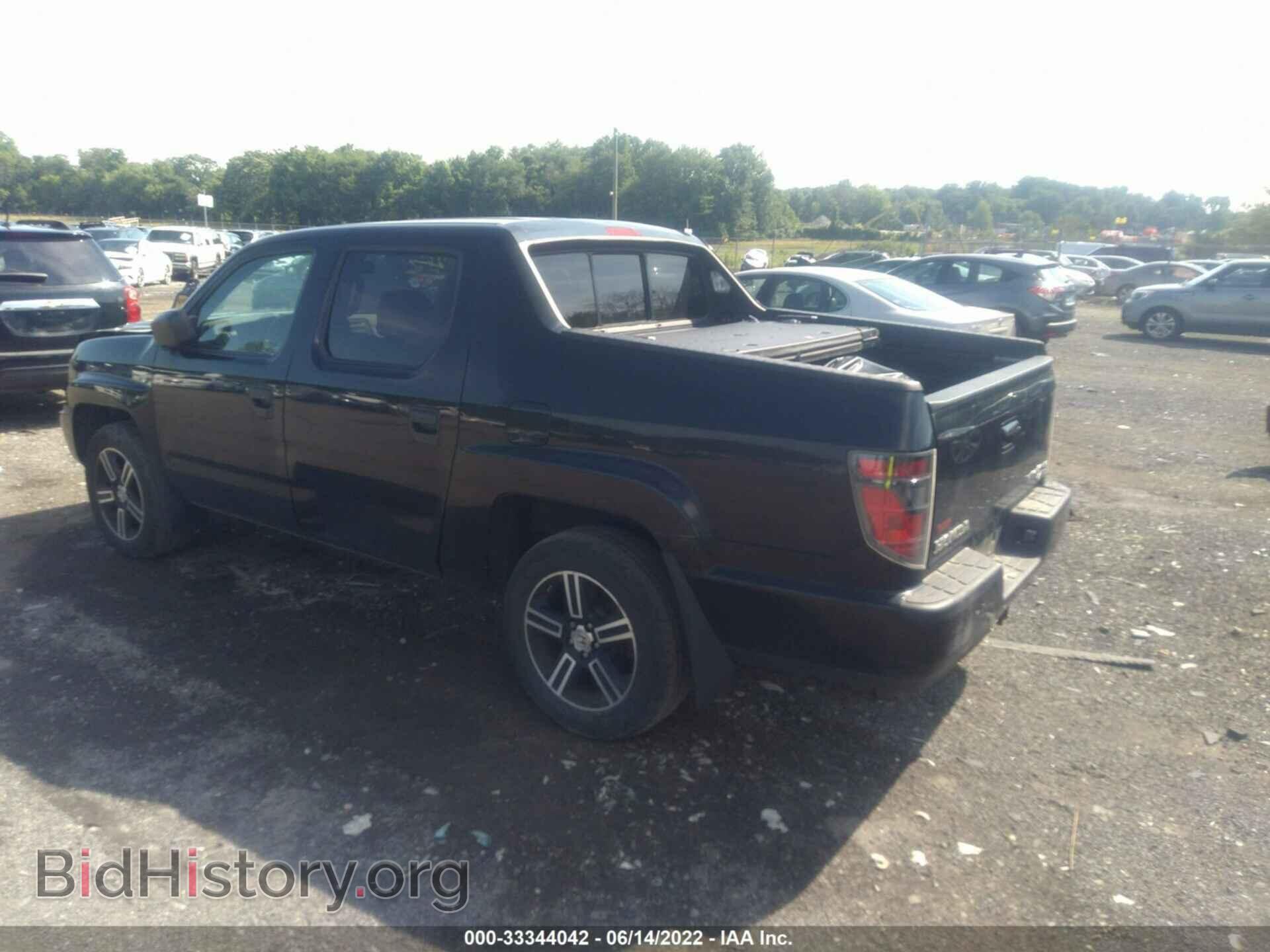 2014 HONDA RIDGELINE - VIN: 5FPYK1F78EB009651 - Фото 3