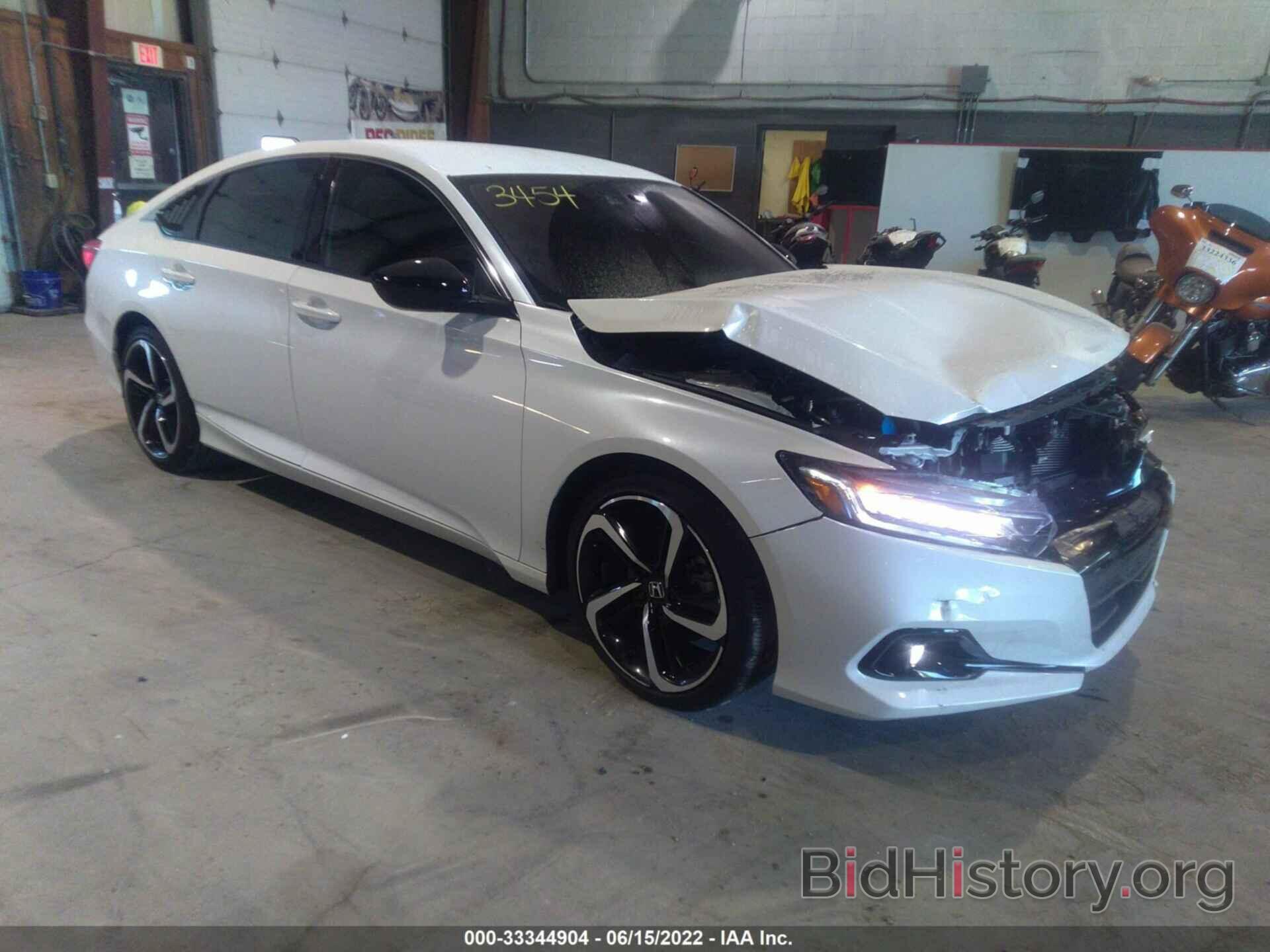 Photo 1HGCV1F35MA116849 - HONDA ACCORD SEDAN 2021