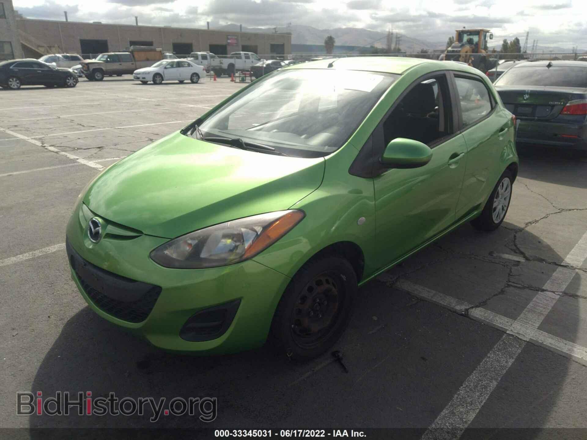 2012 MAZDA MAZDA2 - VIN: JM1DE1KZXC0133096 - Фото 2