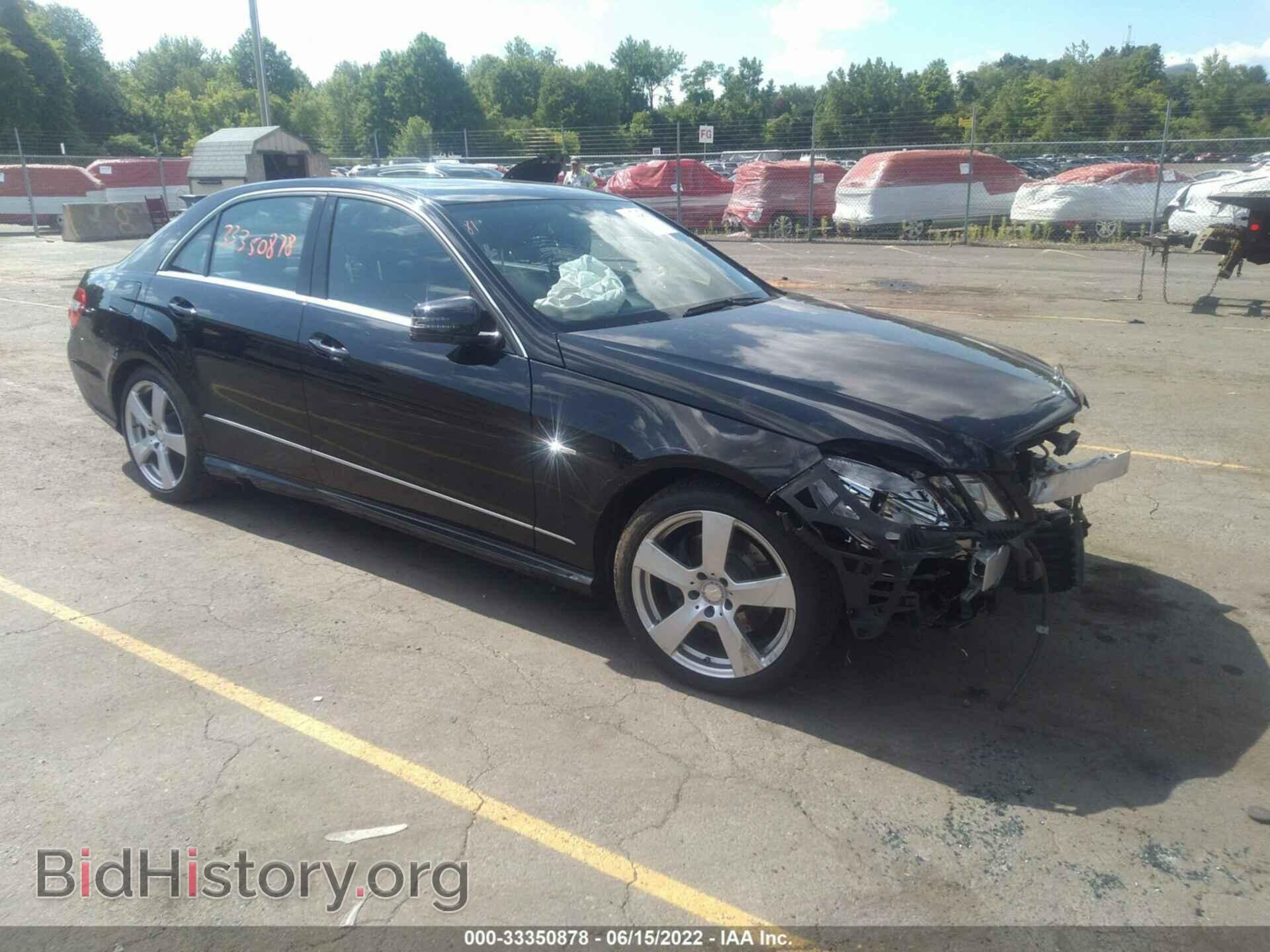 Photo WDDHF8JB6CA625393 - MERCEDES-BENZ E-CLASS 2012