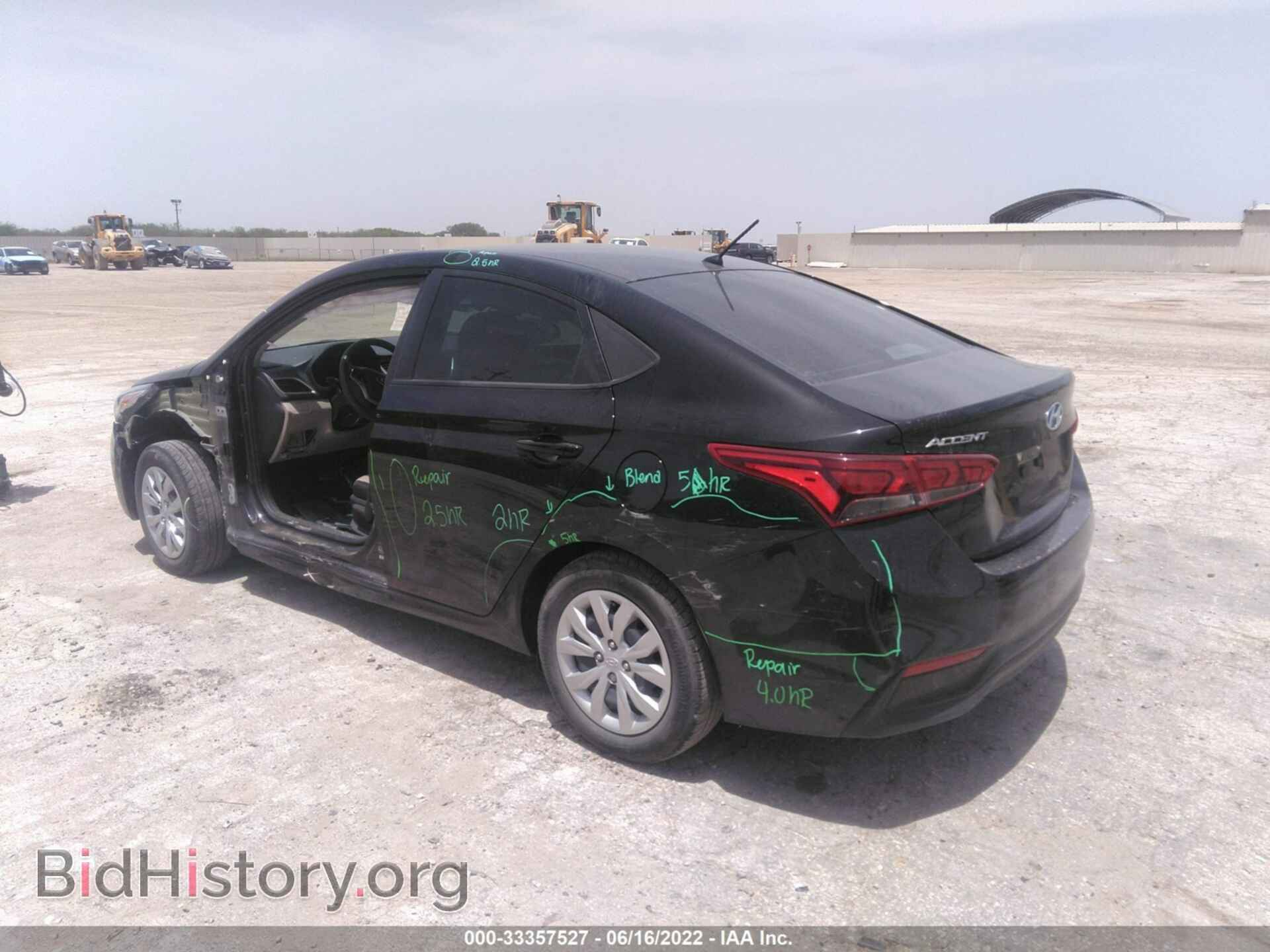 2020 HYUNDAI ACCENT - VIN: 3KPC24A65LE101659 - Фото 3