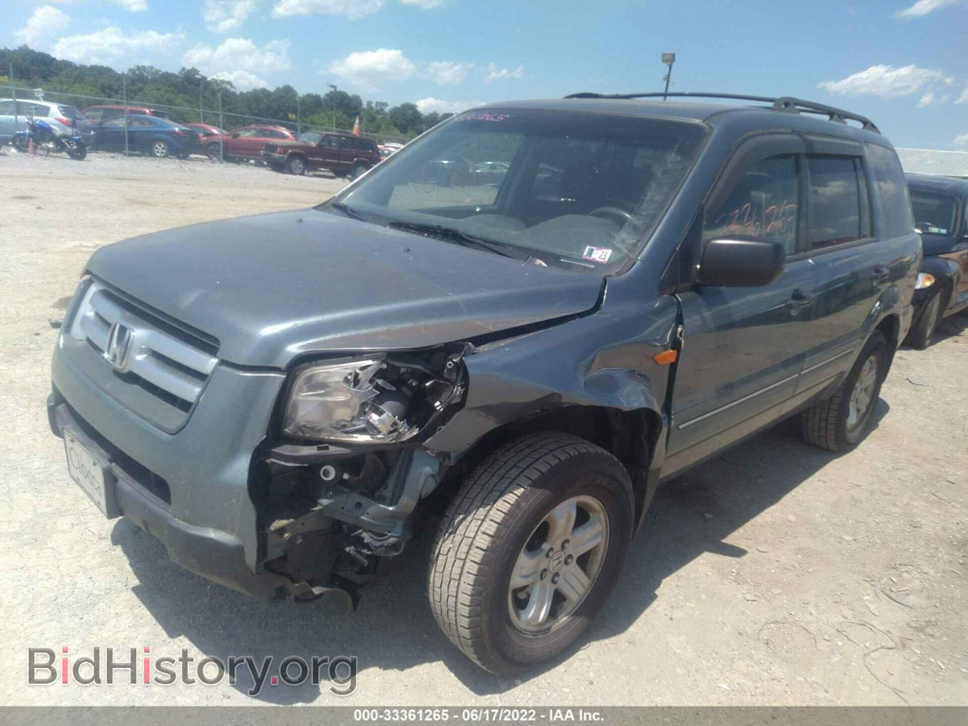 2006 HONDA PILOT - VIN: 2HKYF18106H511384 - Фото 2