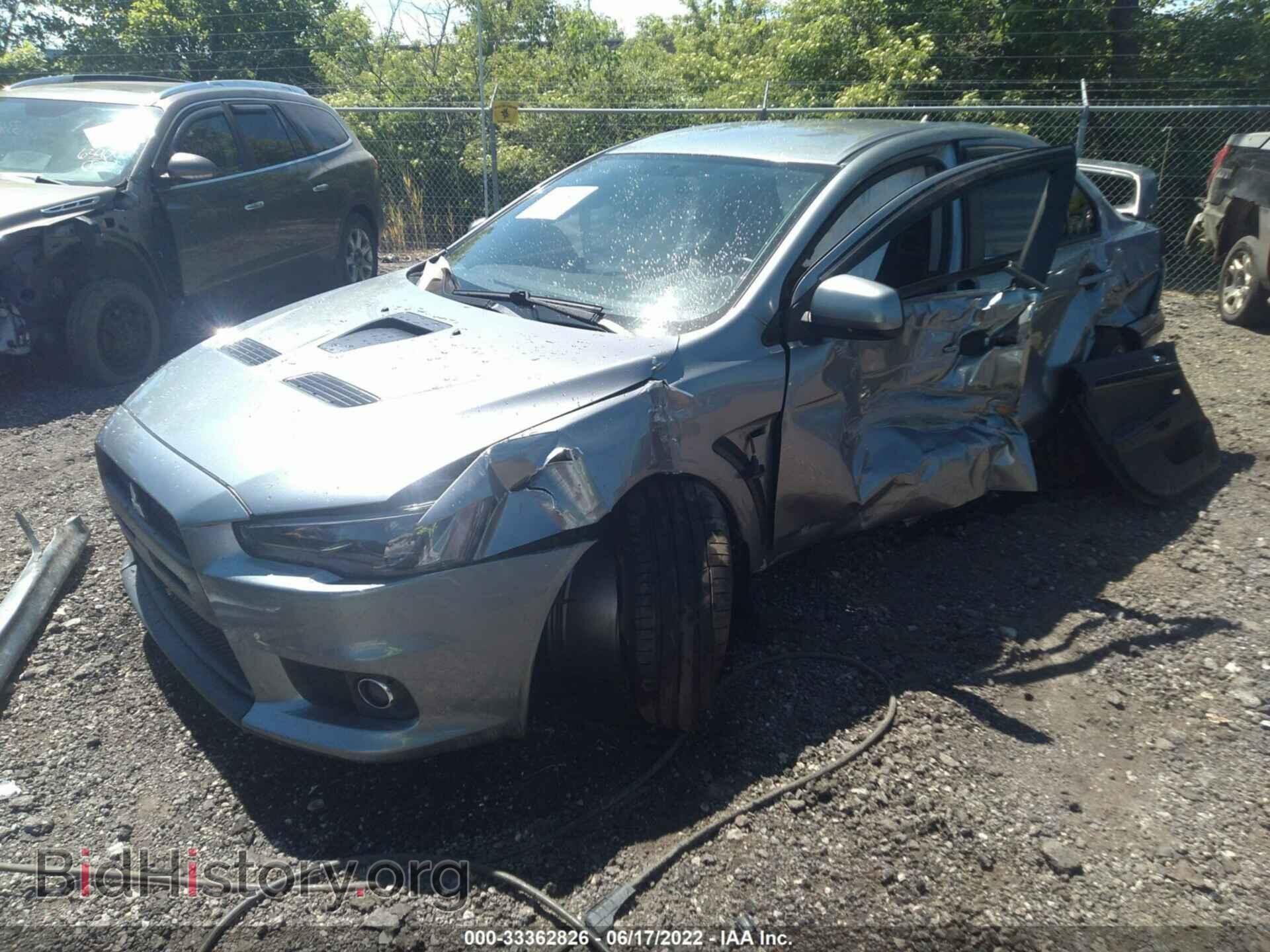 2014 MITSUBISHI LANCER EVOLUTION - VIN: JA32W8FV6EU020650 - Фото 2