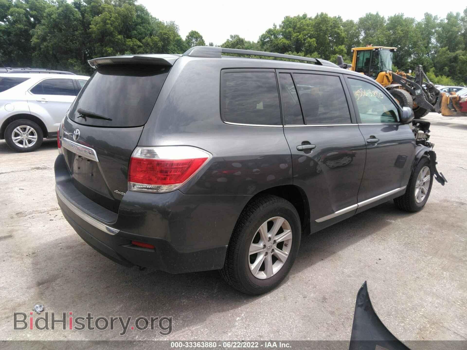 2013 TOYOTA HIGHLANDER - VIN: 5TDBK3EH8DS215535 - Photo 4