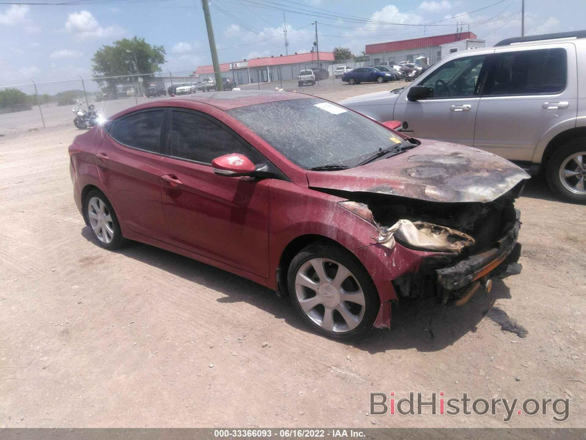 Photo KMHDH4AE9CU431635 - HYUNDAI ELANTRA 2012