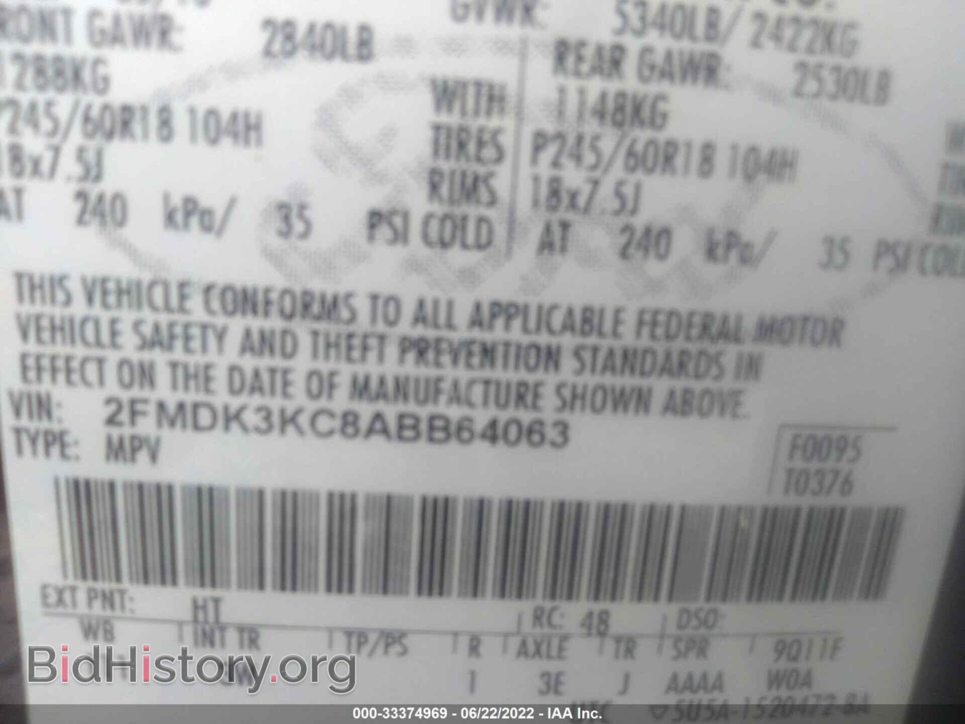 2010 FORD EDGE - VIN: 2FMDK3KC8ABB64063 - Photo 9