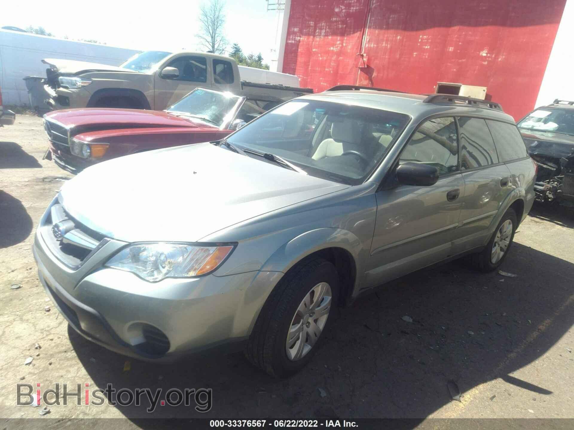 2009 SUBARU OUTBACK - VIN: 4S4BP60C396340072 - Фото 2