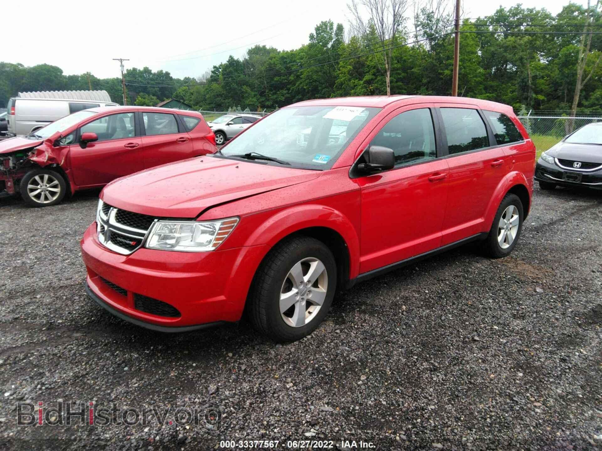2013 DODGE JOURNEY - VIN: 3C4PDCAB3DT576811 - Фото 2