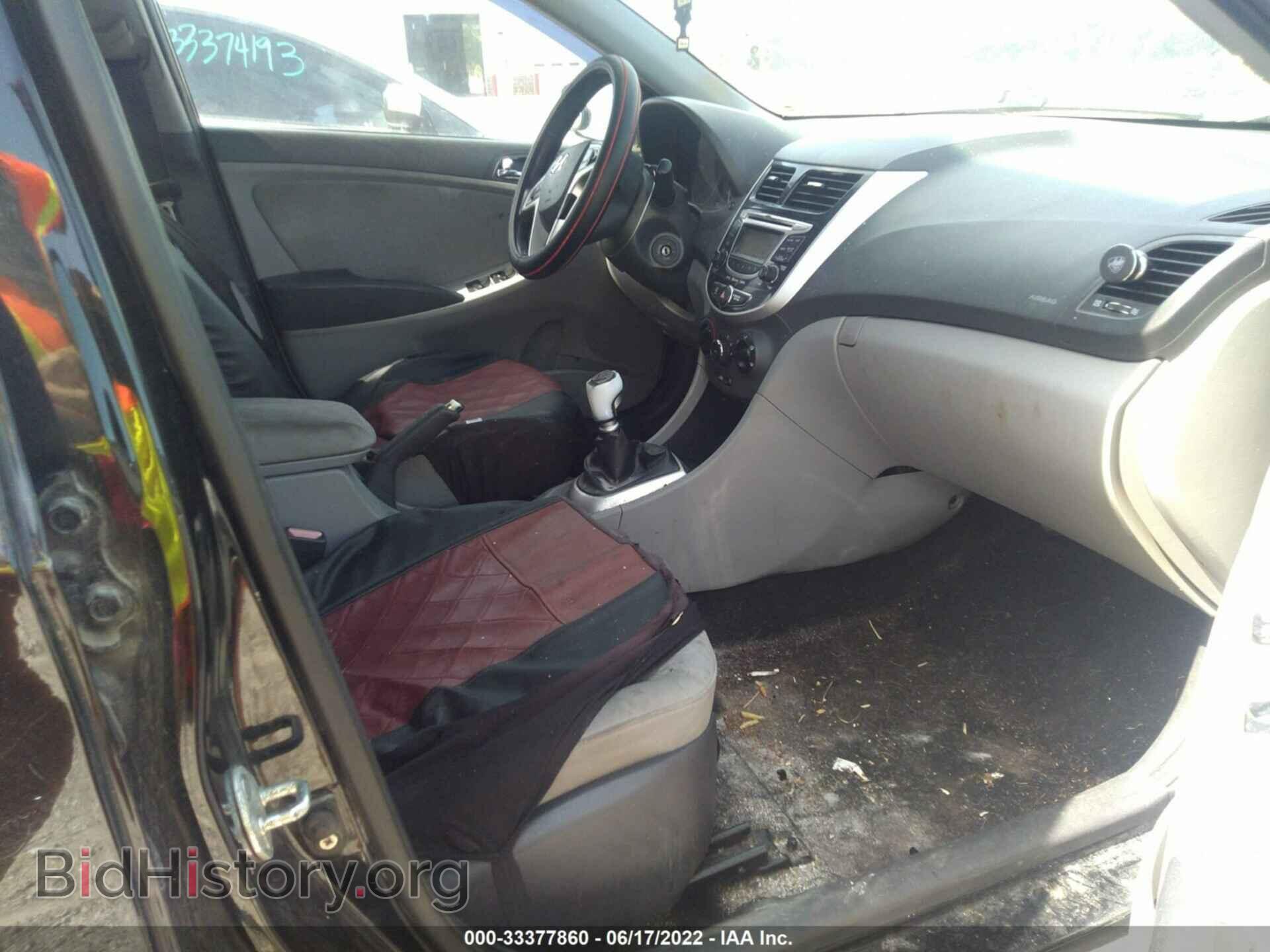 2012 HYUNDAI ACCENT - VIN: KMHCU5AE0CU036773 - Фото 5