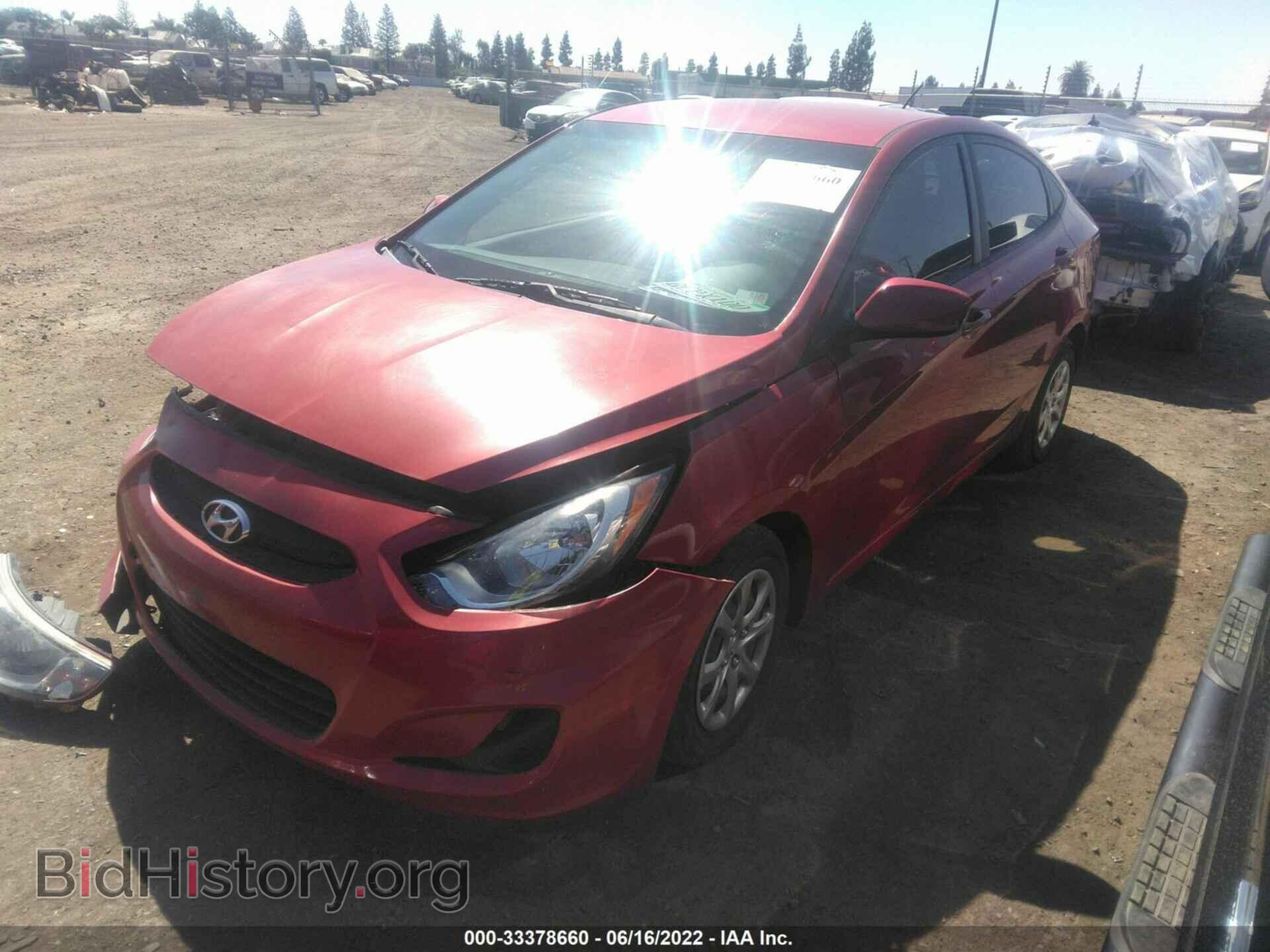 2014 HYUNDAI ACCENT - VIN: KMHCT4AE6EU643695 - Фото 2