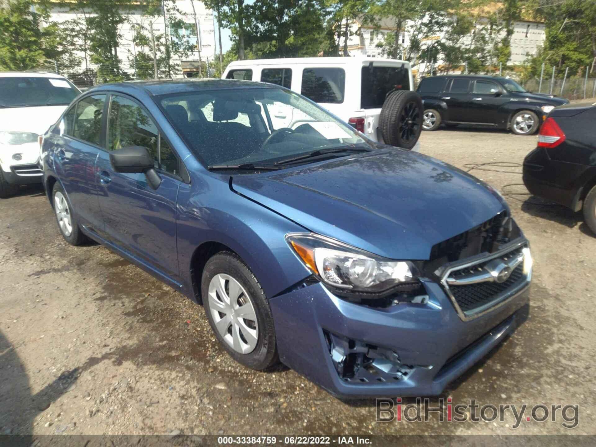 Photo JF1GJAA68GH008157 - SUBARU IMPREZA SEDAN 2016