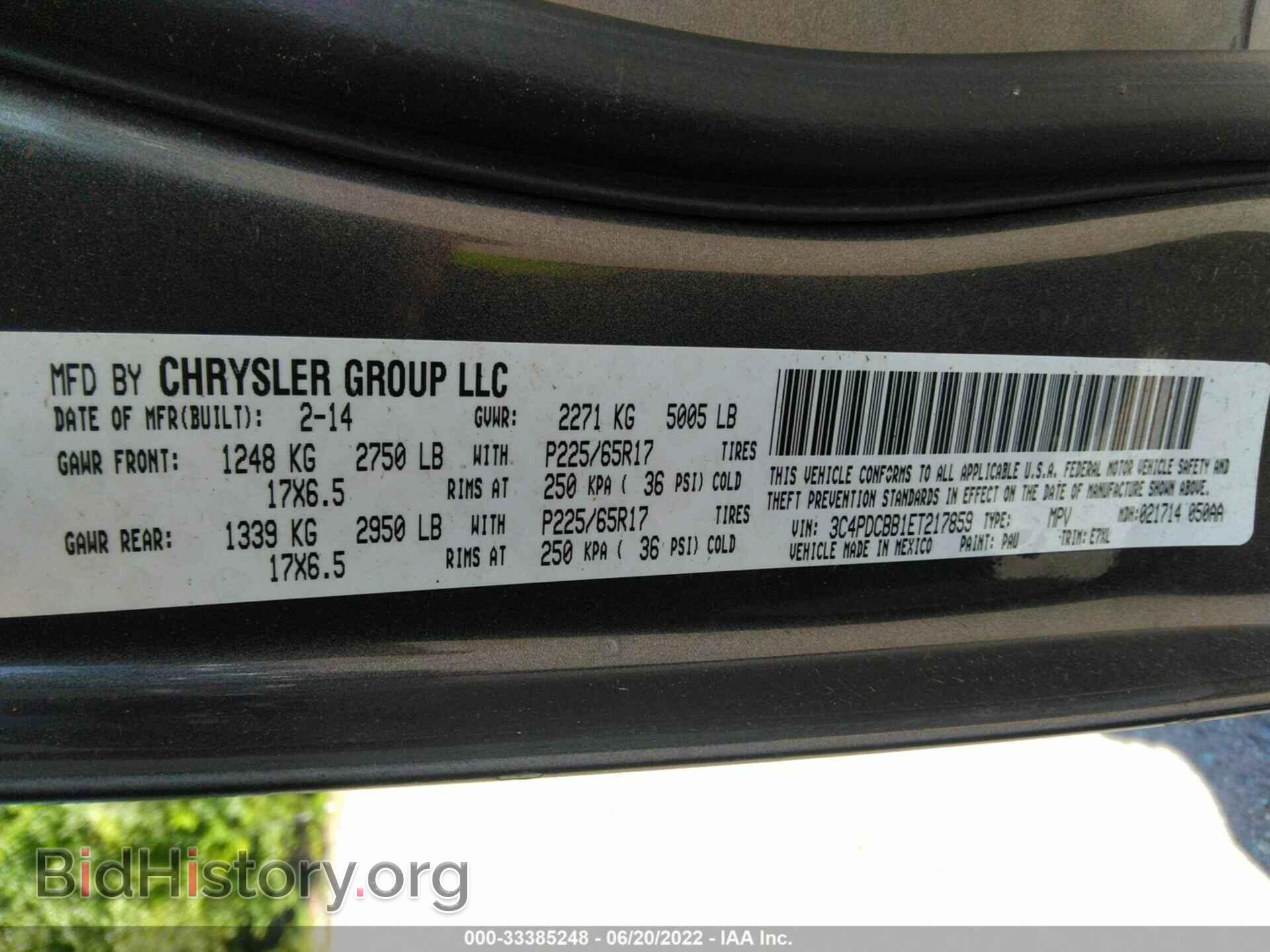2014 DODGE JOURNEY - VIN: 3C4PDCBB1ET217859 - Photo 9