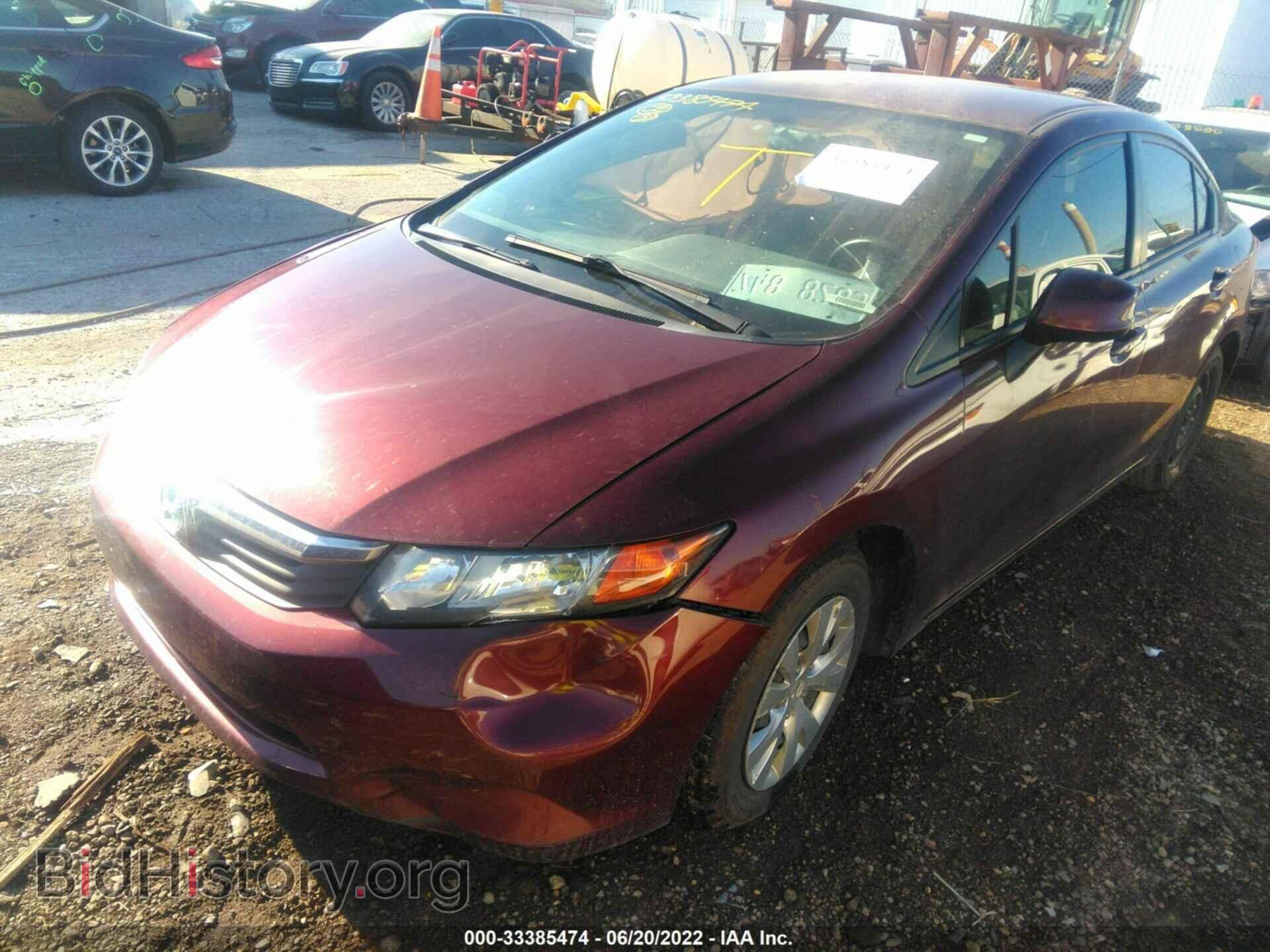 2012 HONDA CIVIC SDN - VIN: JHMFB2F59CS003571 - Фото 2