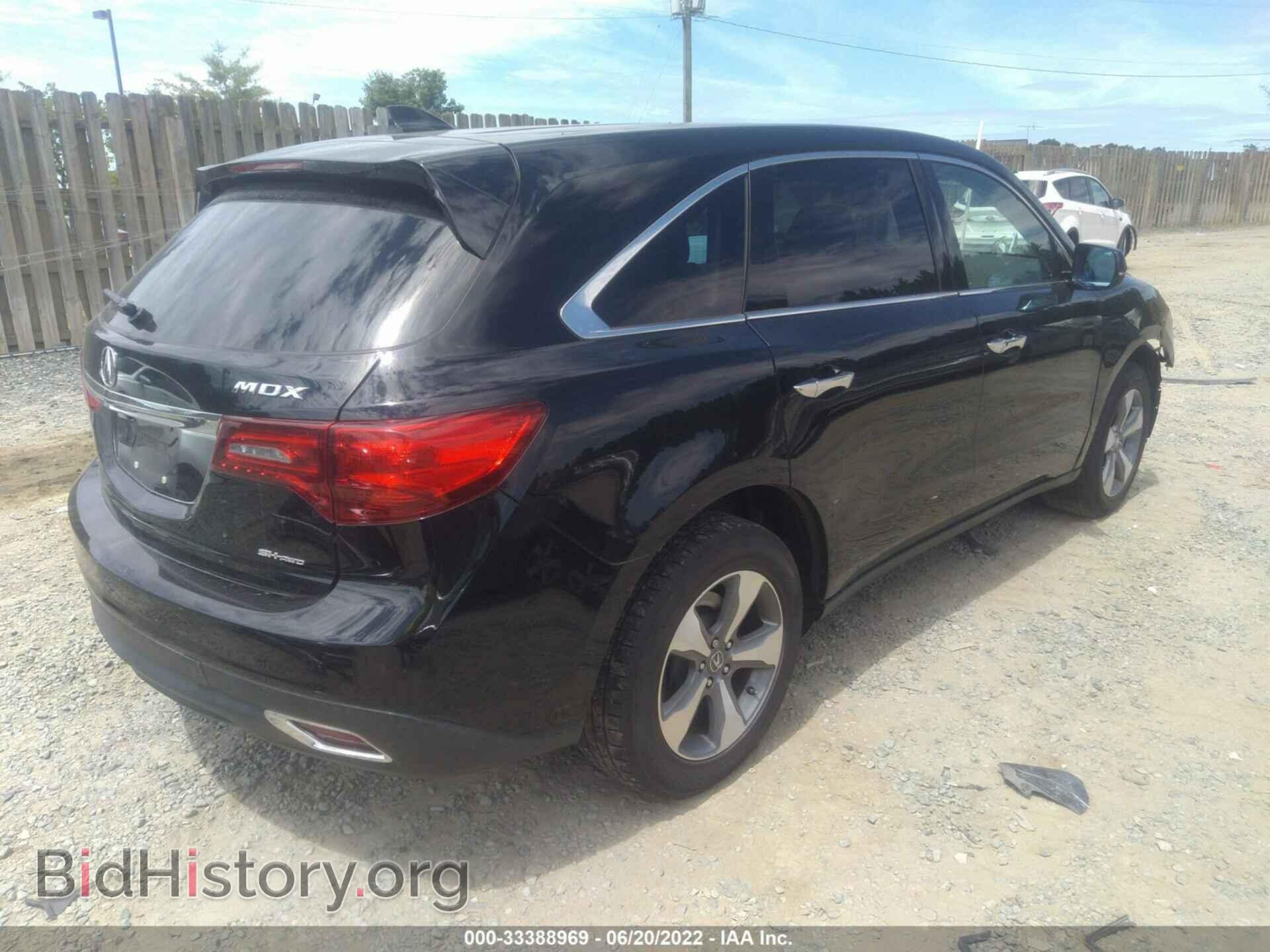 2014 ACURA MDX - VIN: 5FRYD4H2XEB016993 - Фото 4