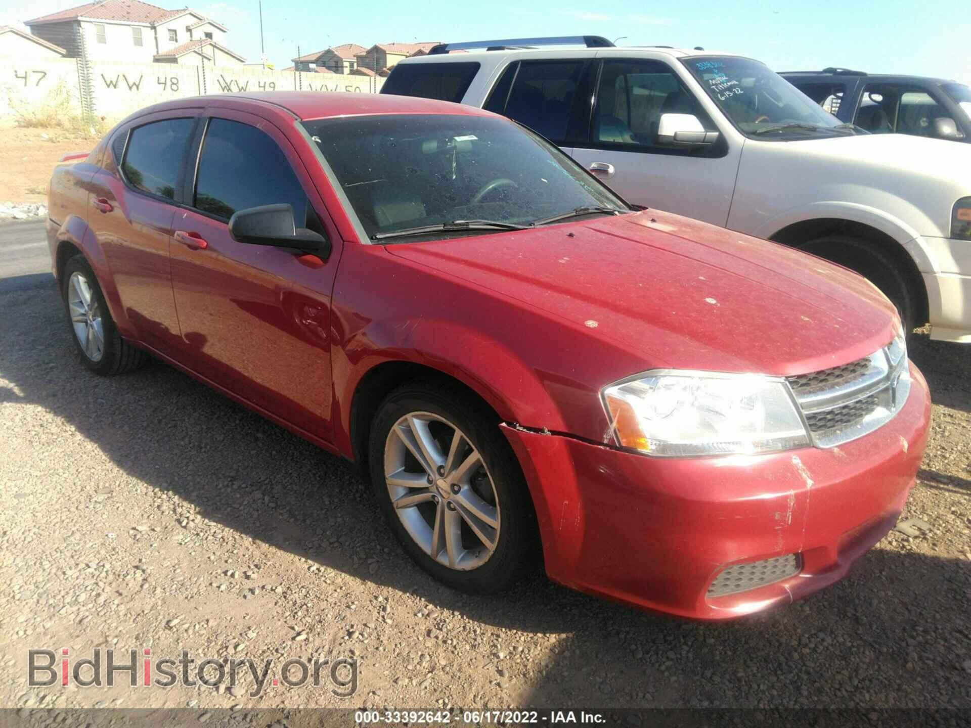 Photo 1C3CDZAG3CN287508 - DODGE AVENGER 2012