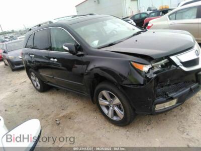 2012 Acura MDX, черный — VIN 2HNYD2H2XCH505949, IAAI