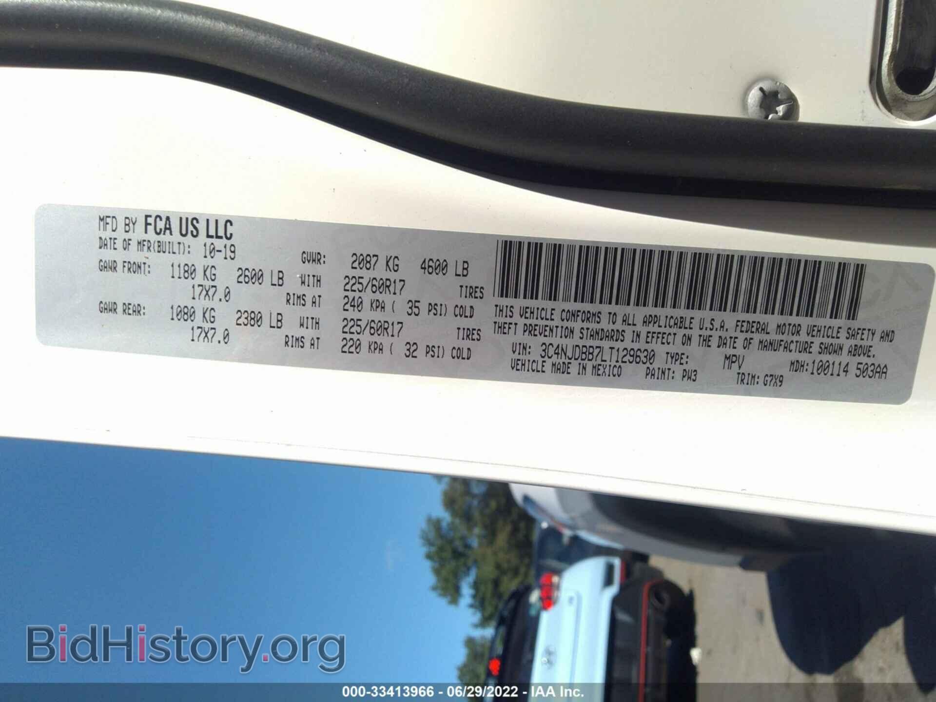 2020 JEEP COMPASS - VIN: 3C4NJDBB7LT129630 - Фото 9