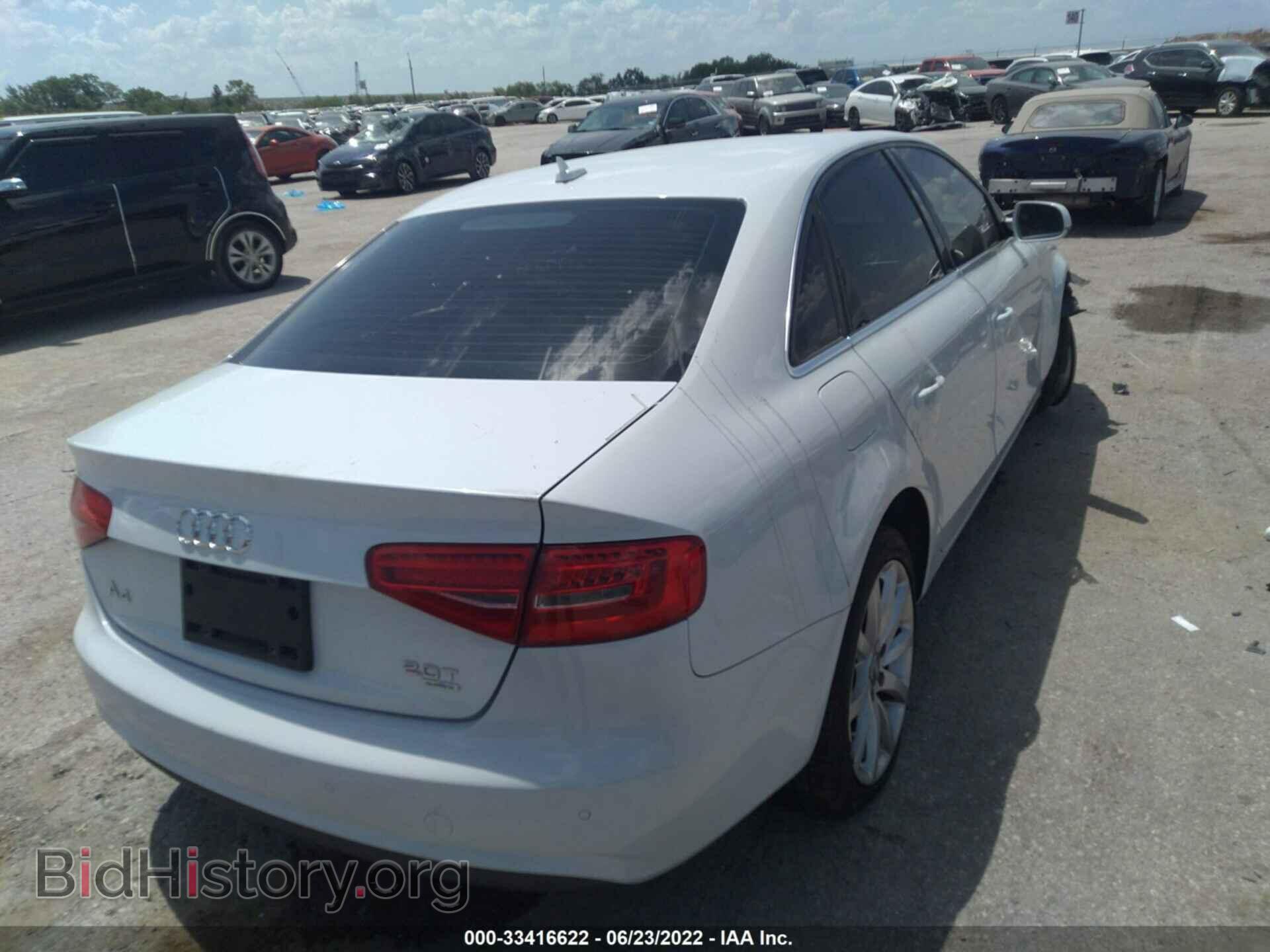 2013 AUDI A4 - VIN: WAUFFAFL4DN020452 - Фото 4