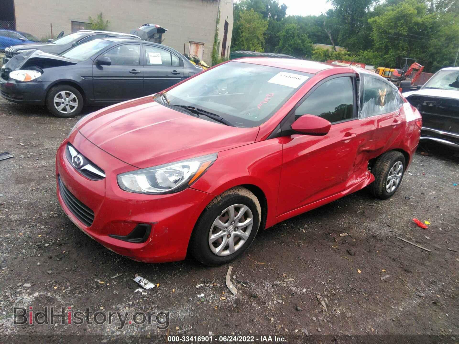 2013 HYUNDAI ACCENT - VIN: KMHCT4AEXDU484100 - Фото 2