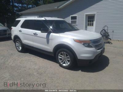 2011 Ford EXPLORER XLT, white — VIN 1FMHK8D8XBGA49725, IAAI