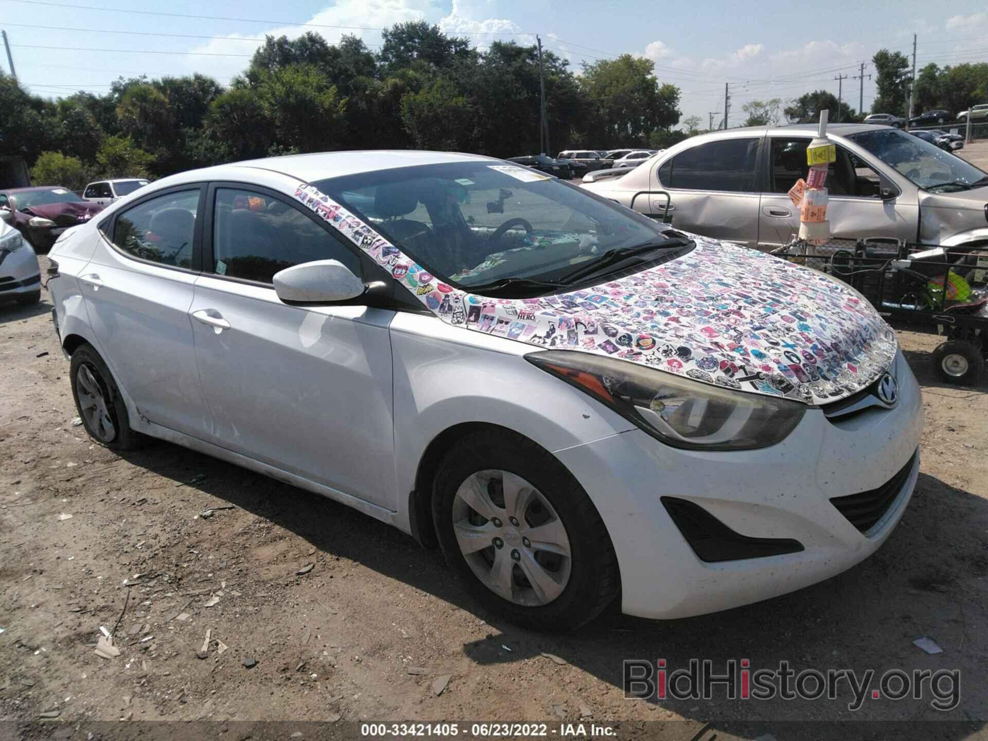 Фотография 5NPDH4AEXGH756492 - HYUNDAI ELANTRA 2016