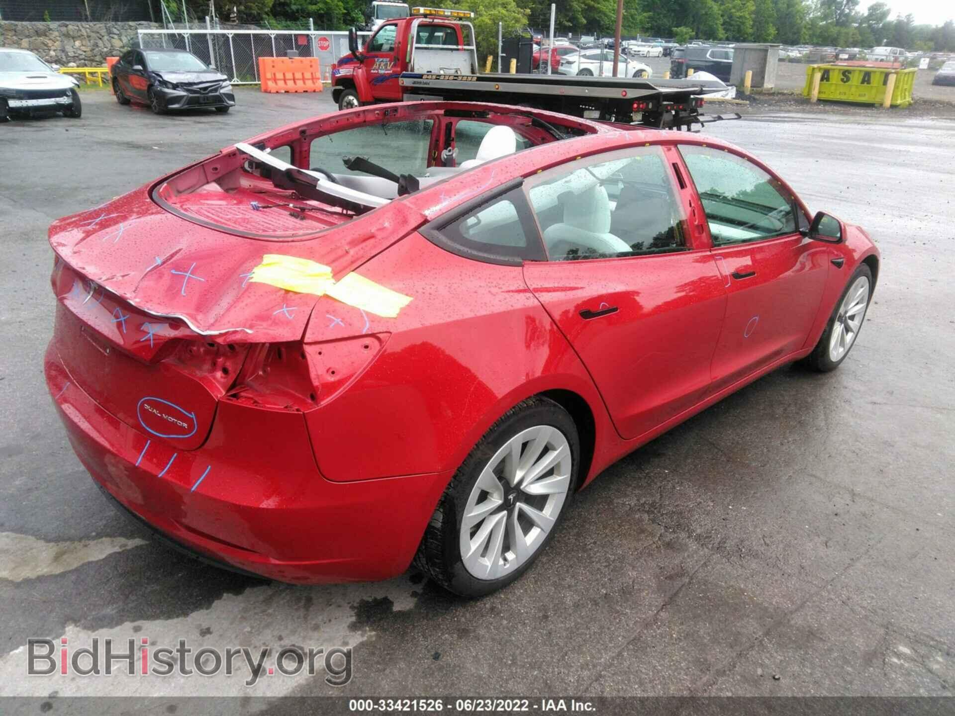 2022 TESLA MODEL 3 - VIN: 5YJ3E1EB6NF117671 - Фото 4